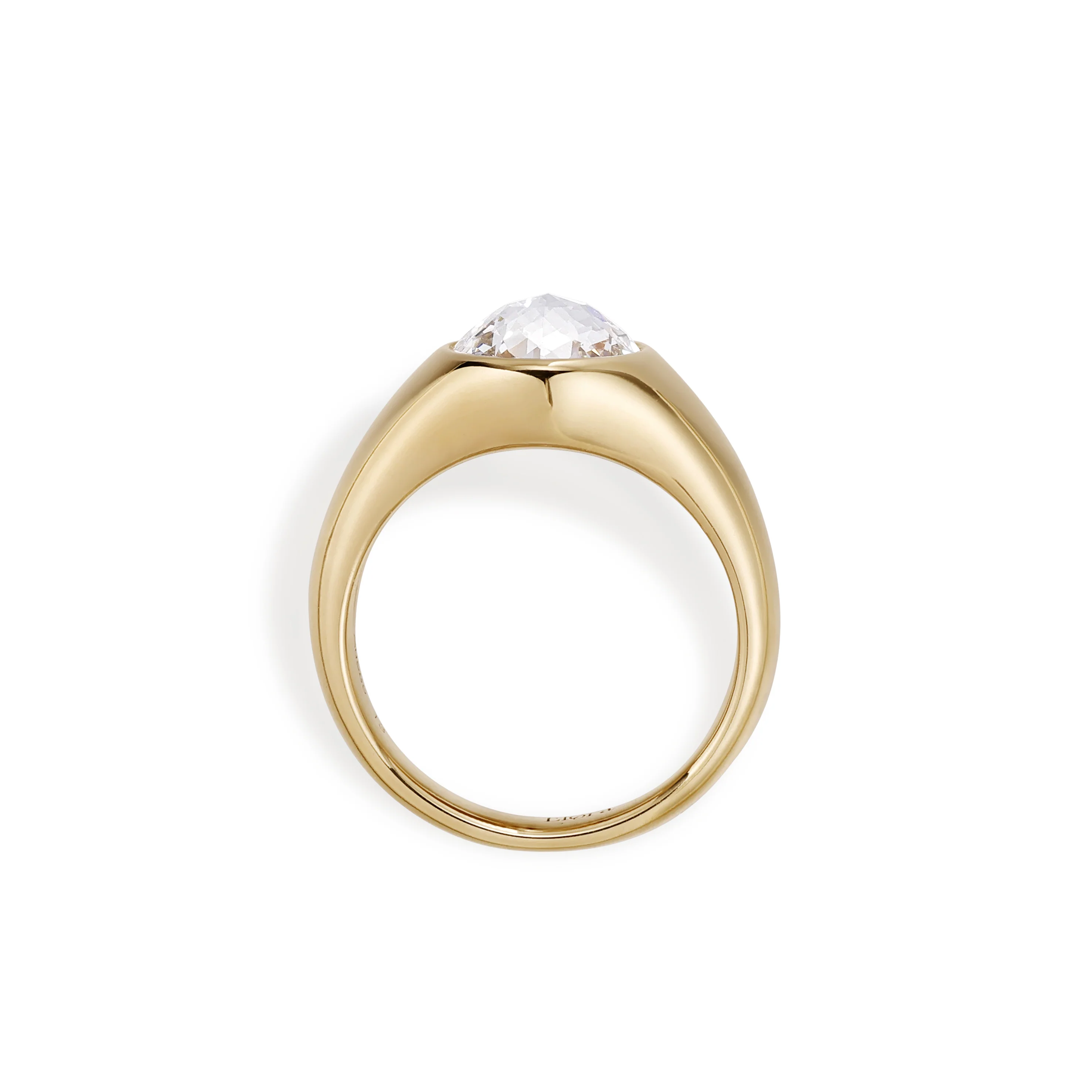 Ailany-Rose Cut Lab Grown Diamond Engagement Ring - Image 3