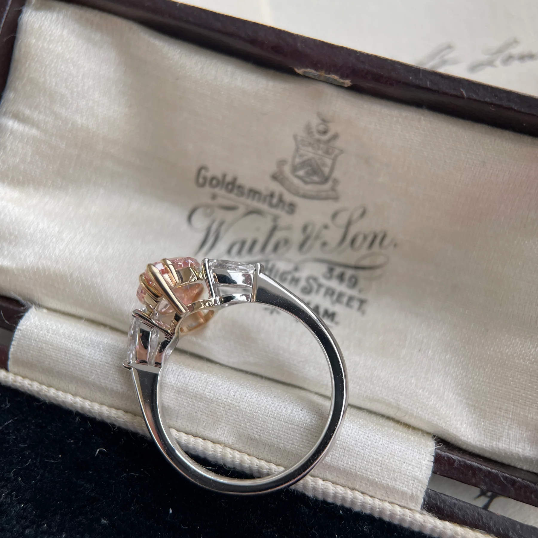 Alaia - Pink Marquise Cut Lab Grown Diamond Ring - Image 5