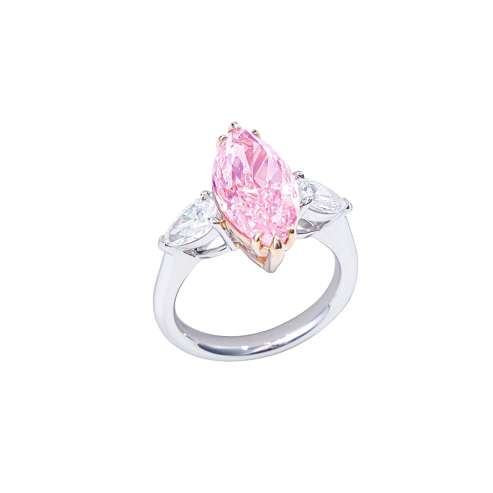 Alaia - Pink Marquise Cut Lab Grown Diamond Ring - Image 7