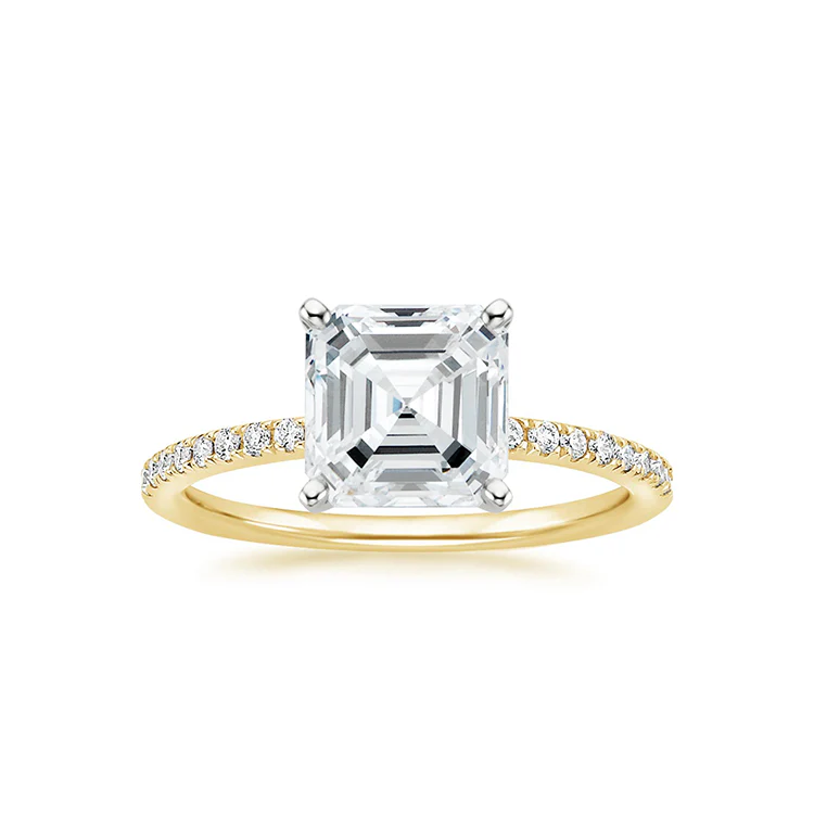 Alia - Asscher cut Lab Grown Diamond Ring - Image 2