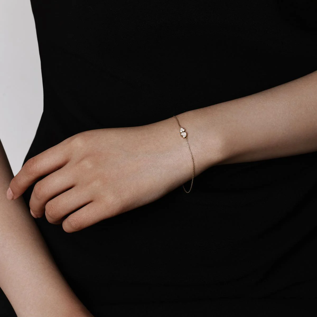 Alice-Toi et Moi Heart Diamond Bracelet - Image 3