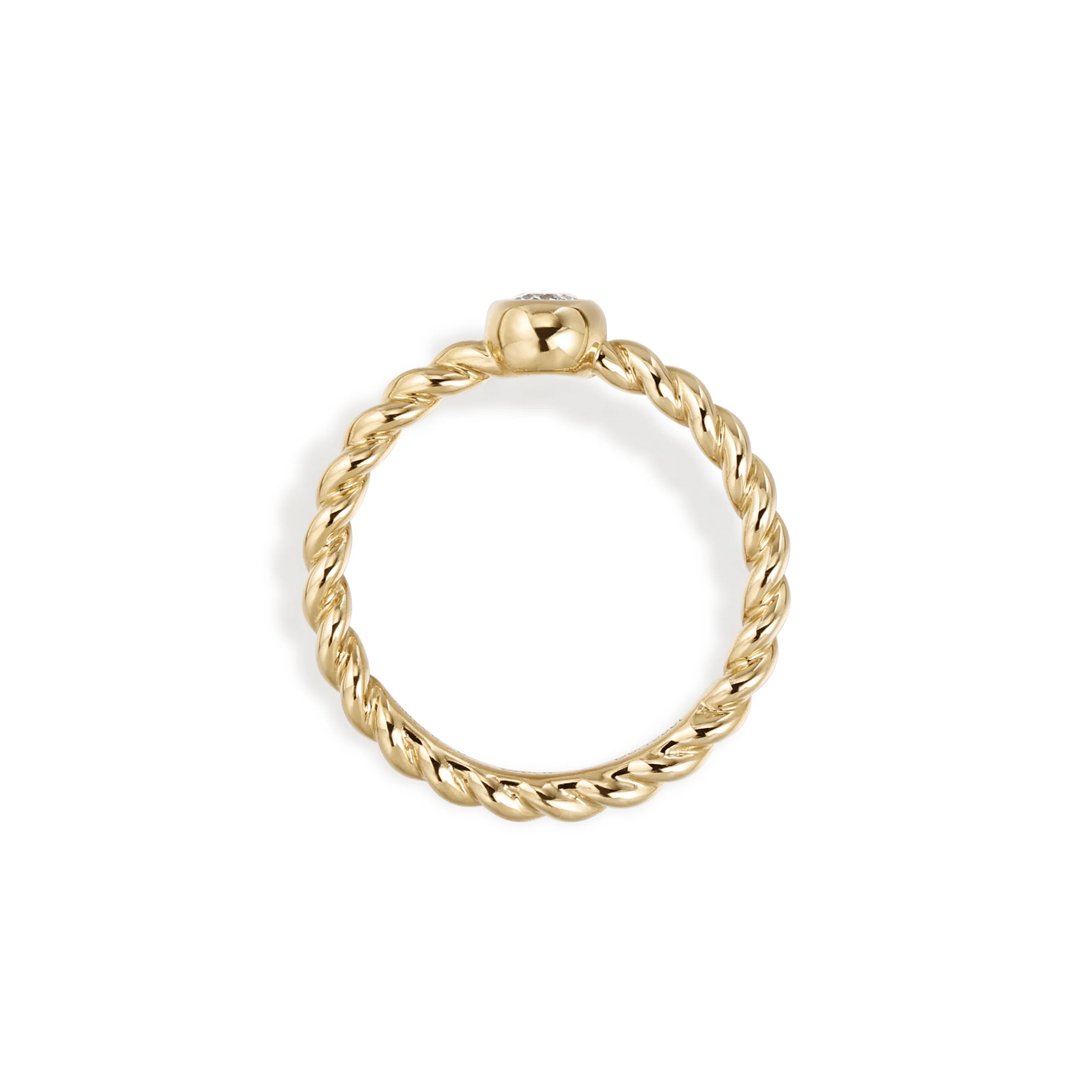 Alma-Round Cut Lab Grown Diamond Ring - Image 3