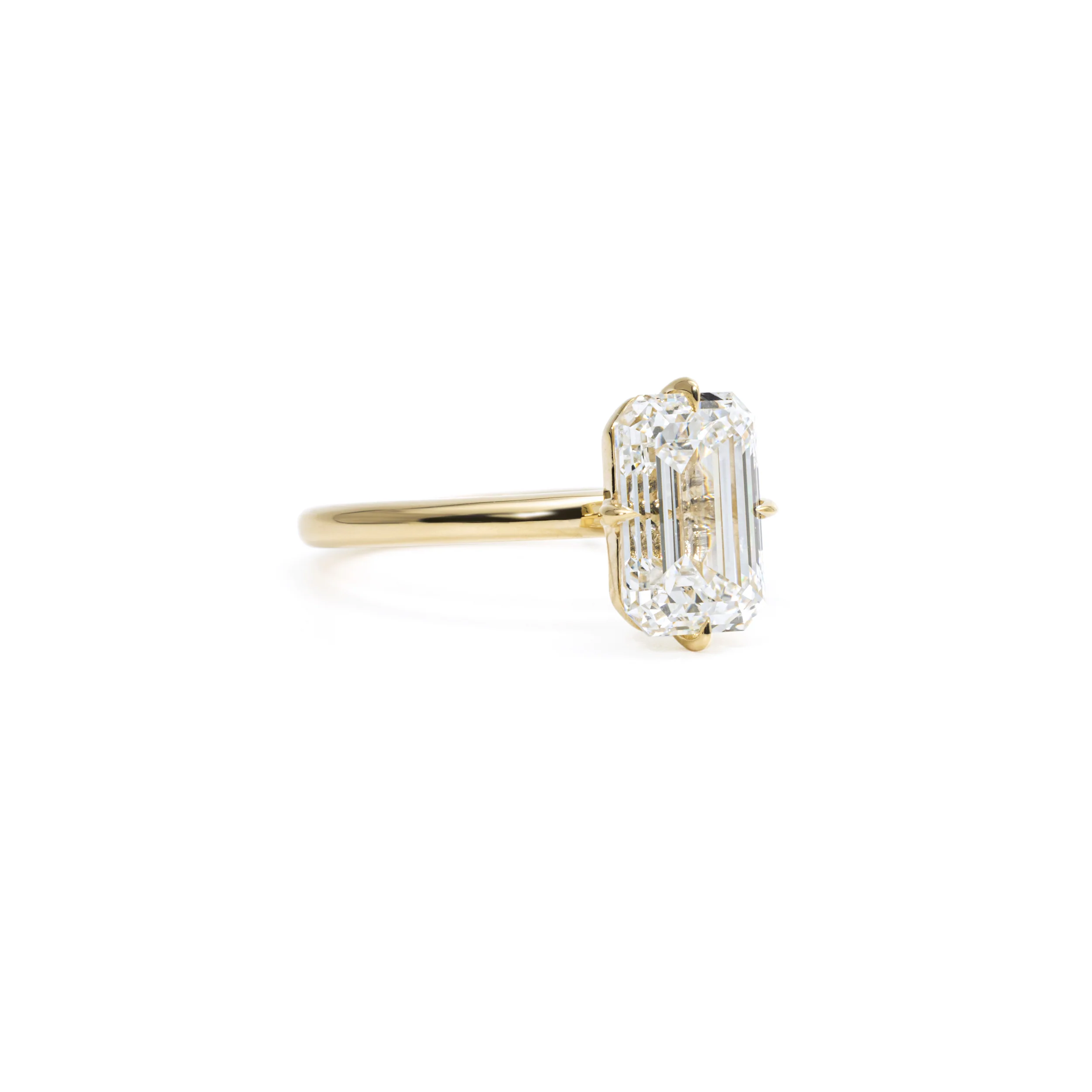 Amara-Emerald Cut Lab Grown Diamond Ring - Image 3