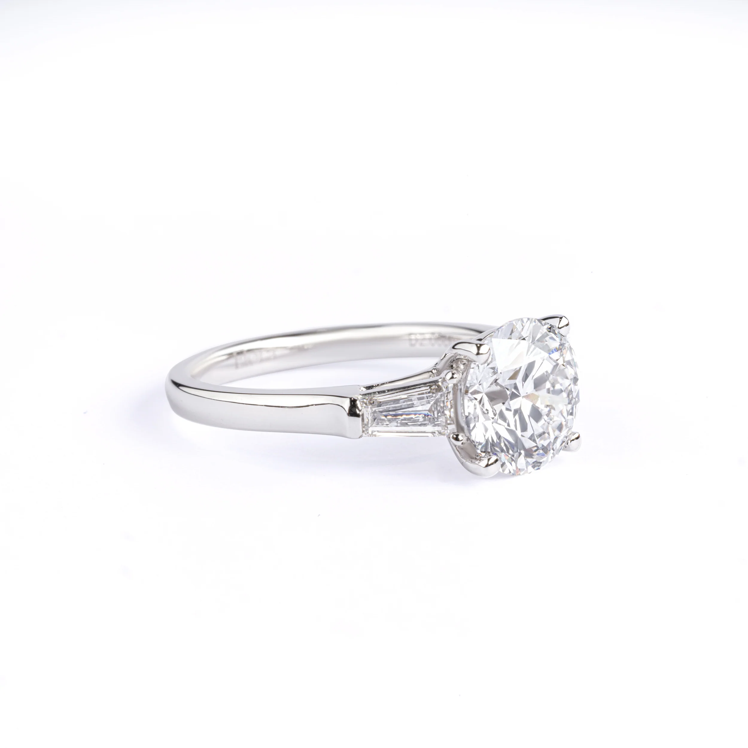Amber-Round Cut Lab Grown Diamond Ring - Image 2