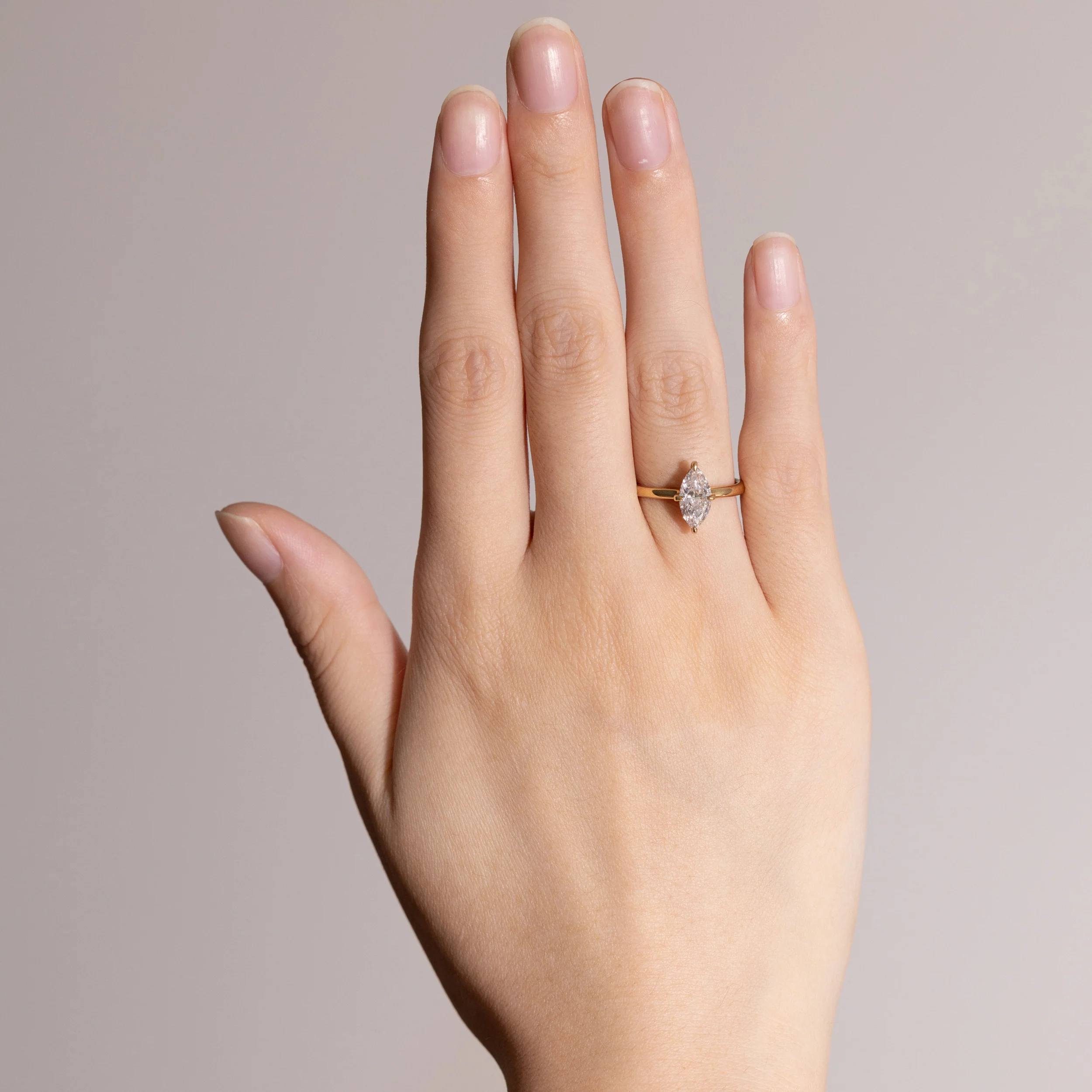 Anais-Marquise Cut Lab Grown Diamond Ring - Image 3