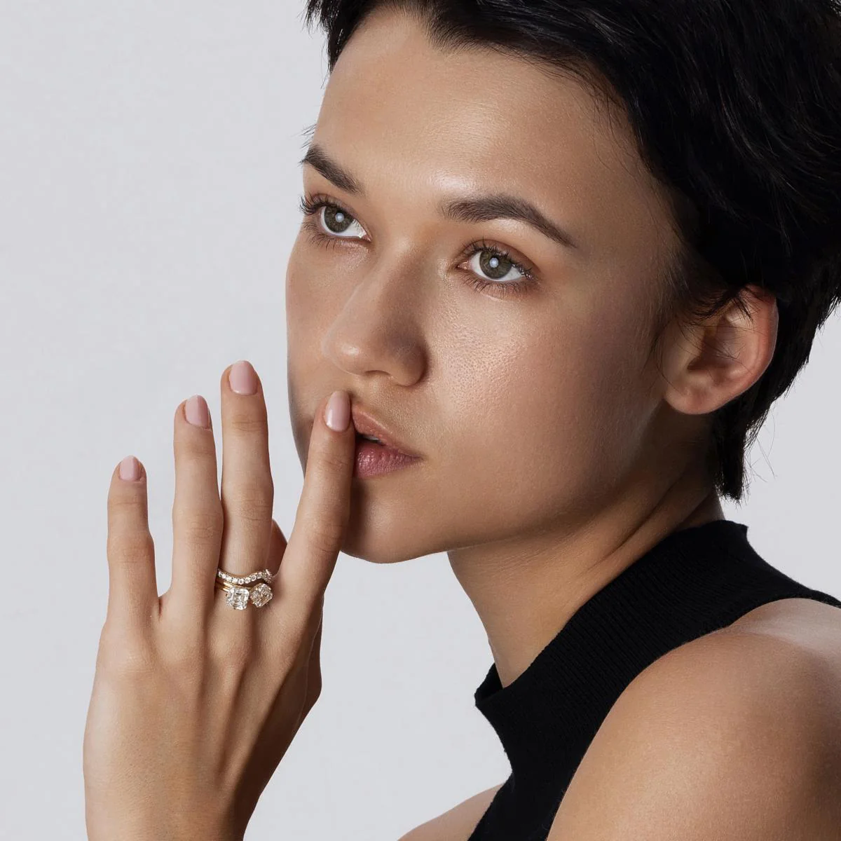 Anya-Round Cut Lab Grown Diamond Ring - Image 4