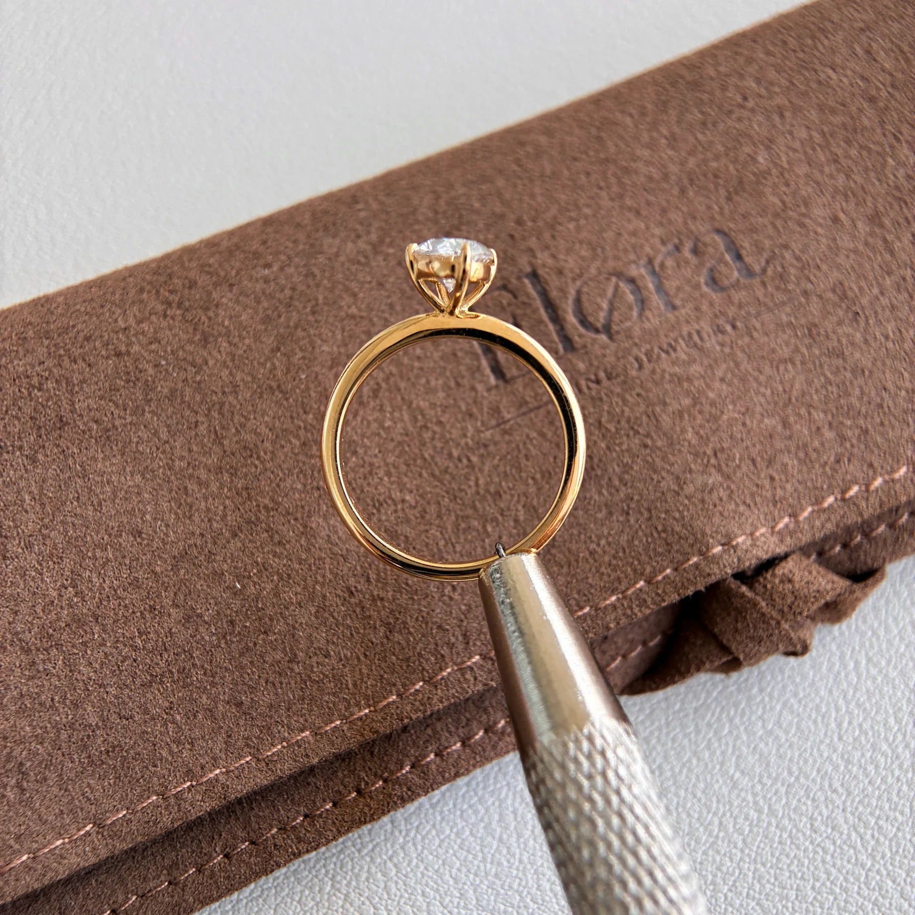 Aria-1ct Oval Cut Lab Grown Diamond Ring - Image 2