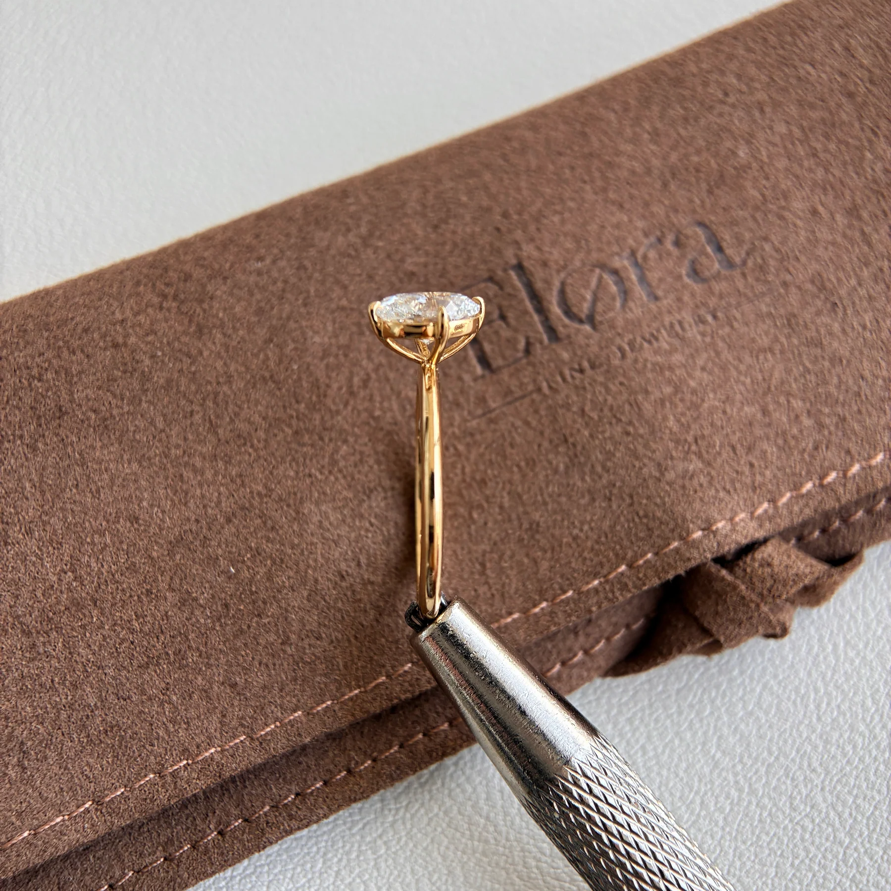 Aria-1ct Oval Cut Lab Grown Diamond Ring - Image 3