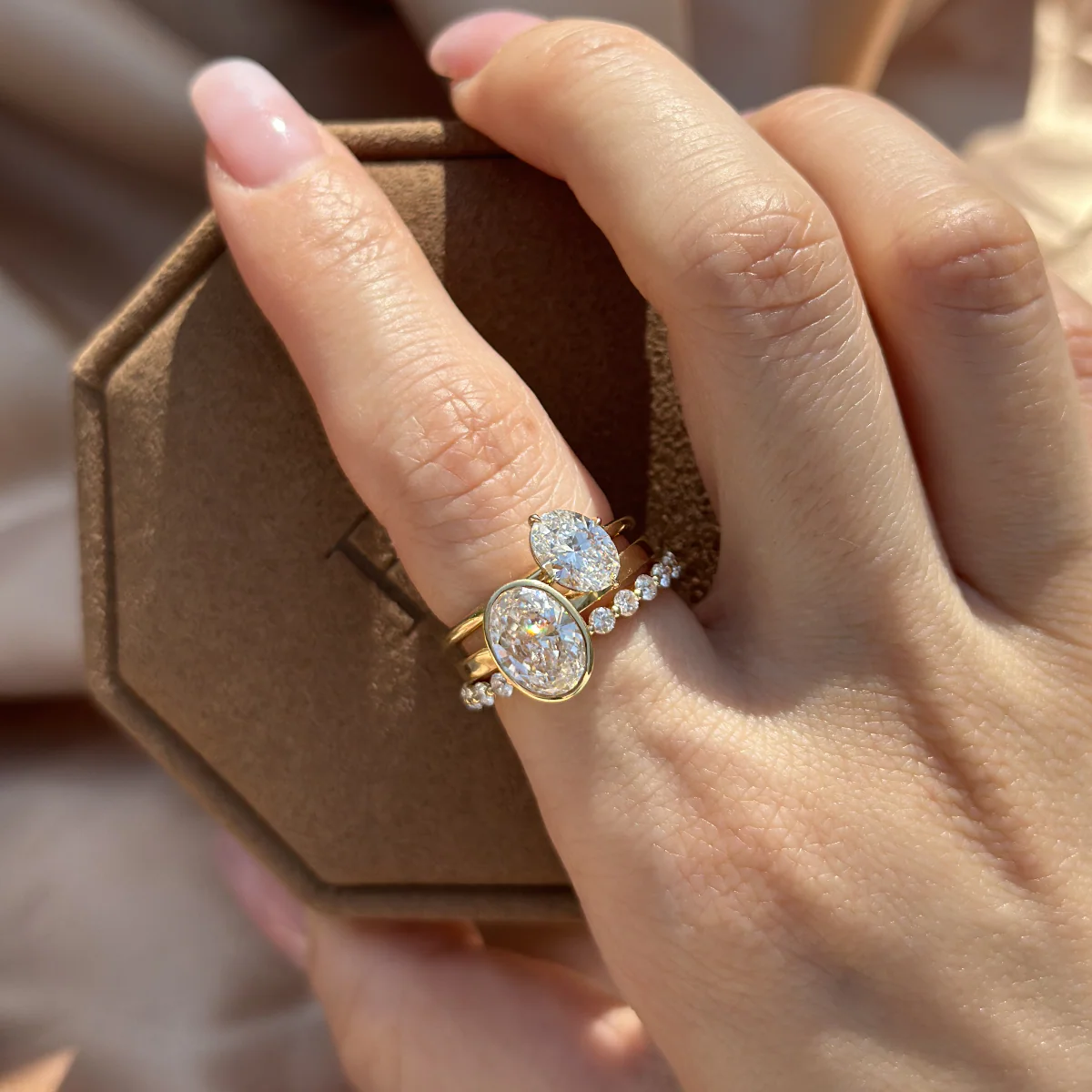 Aria-Oval Cut Lab Grown Diamond Ring - Image 8