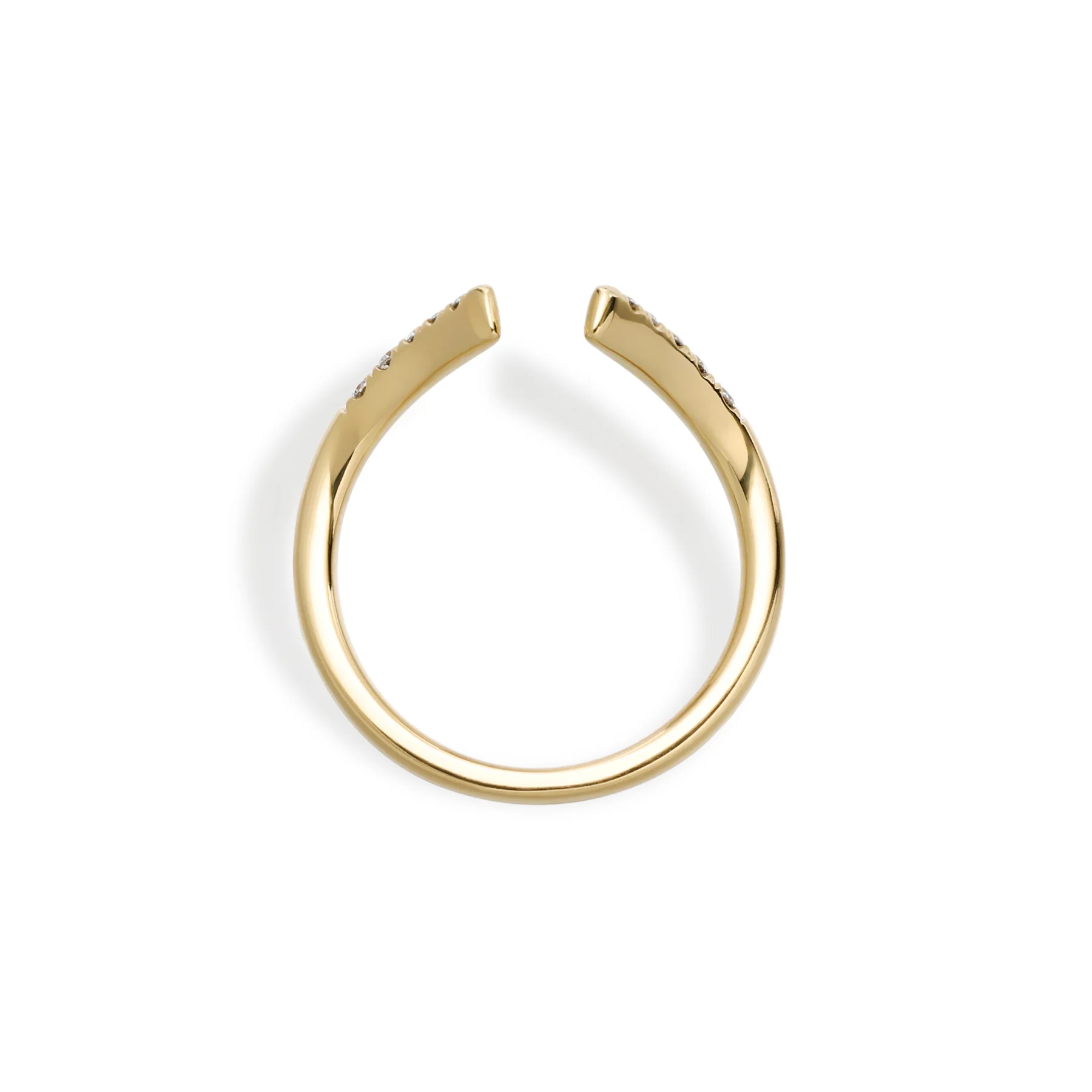 Asher-Round Cut Diamond Ring Pavé Contour Wedding Band - Image 2