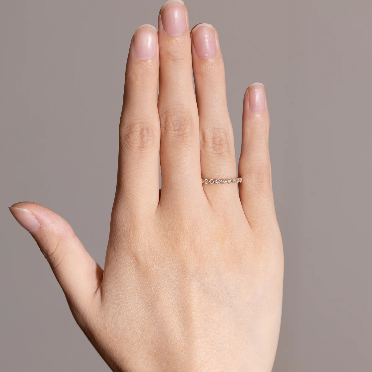 Aura-Round Cut Lab Grown Diamond Ring - Image 7