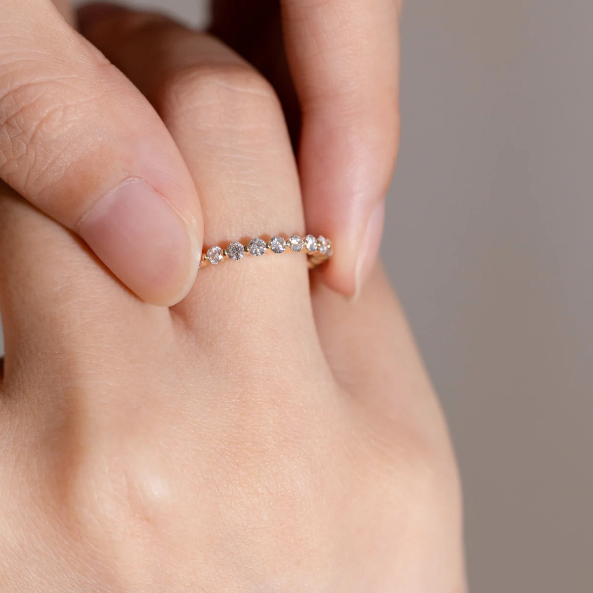 Aura-Round Cut Lab Grown Diamond Ring - Image 8