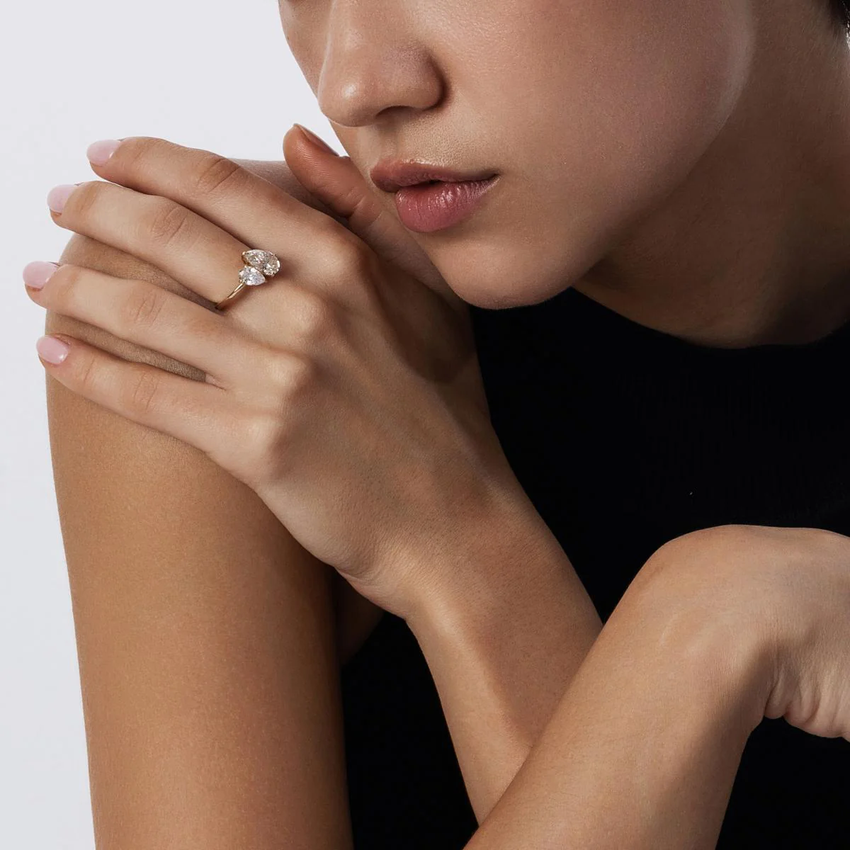 Avery-Pear Cut Lab Grown Diamond Ring - Image 4