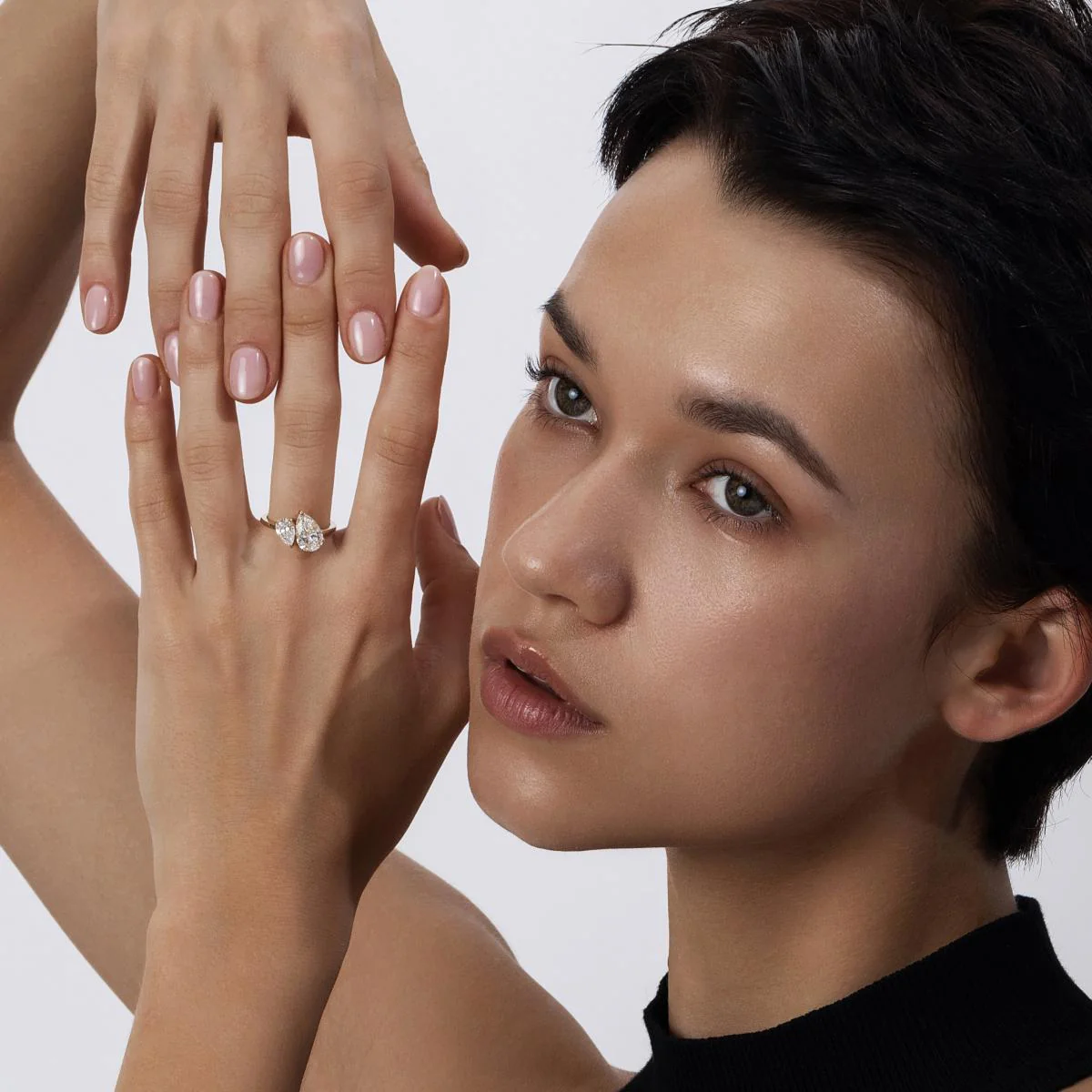 Avery-Pear Cut Lab Grown Diamond Ring - Image 5