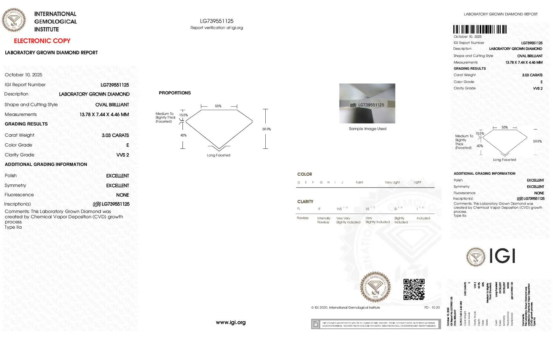 Belle-3.03ct Oval Cut Lab Grown Diamond Ring - Image 4
