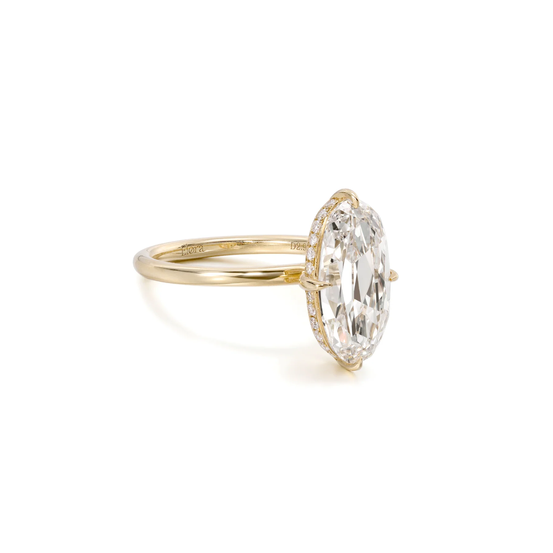 Belle-Oval Cut Lab Grown Diamond Ring - Image 3