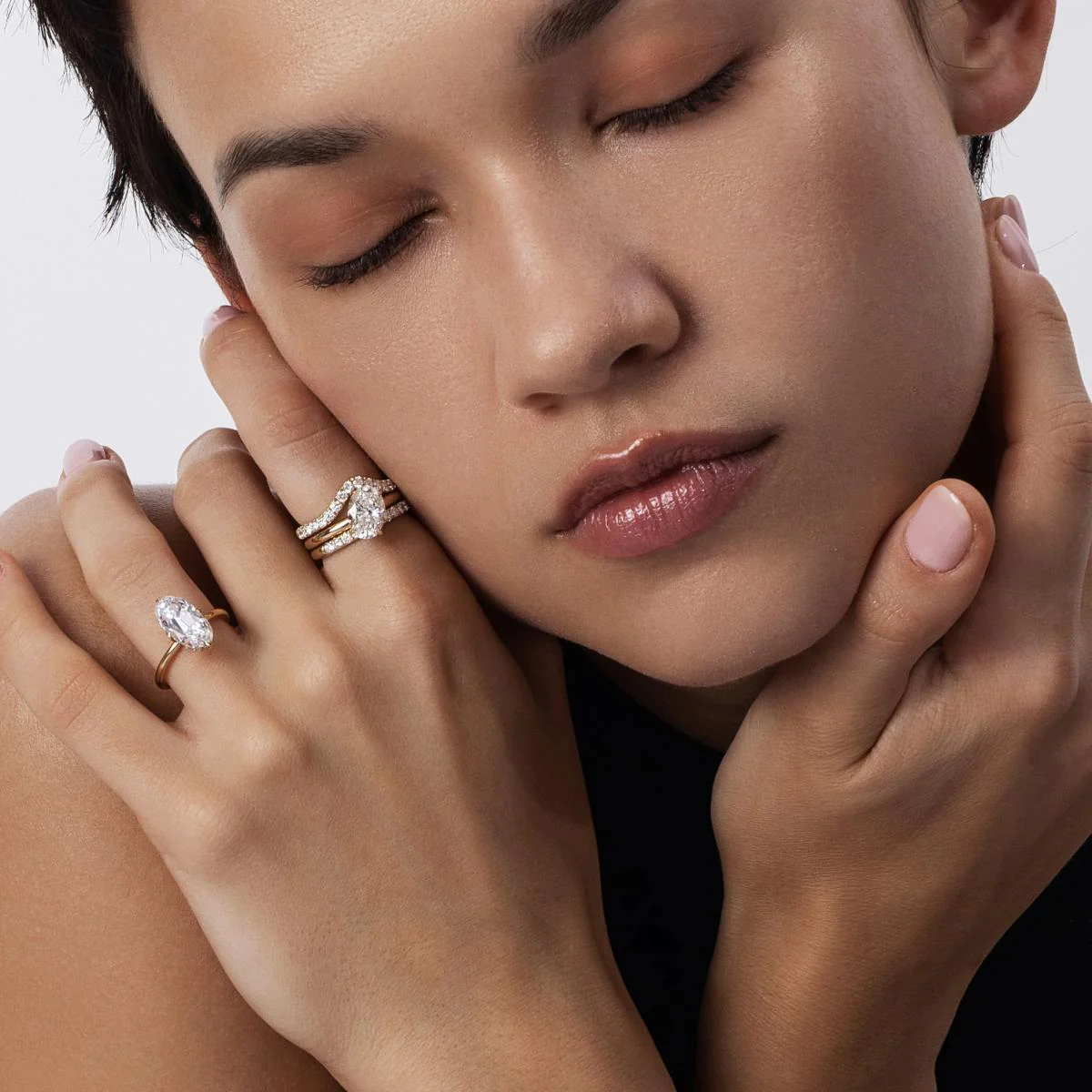 Belle-Oval Cut Lab Grown Diamond Ring - Image 4