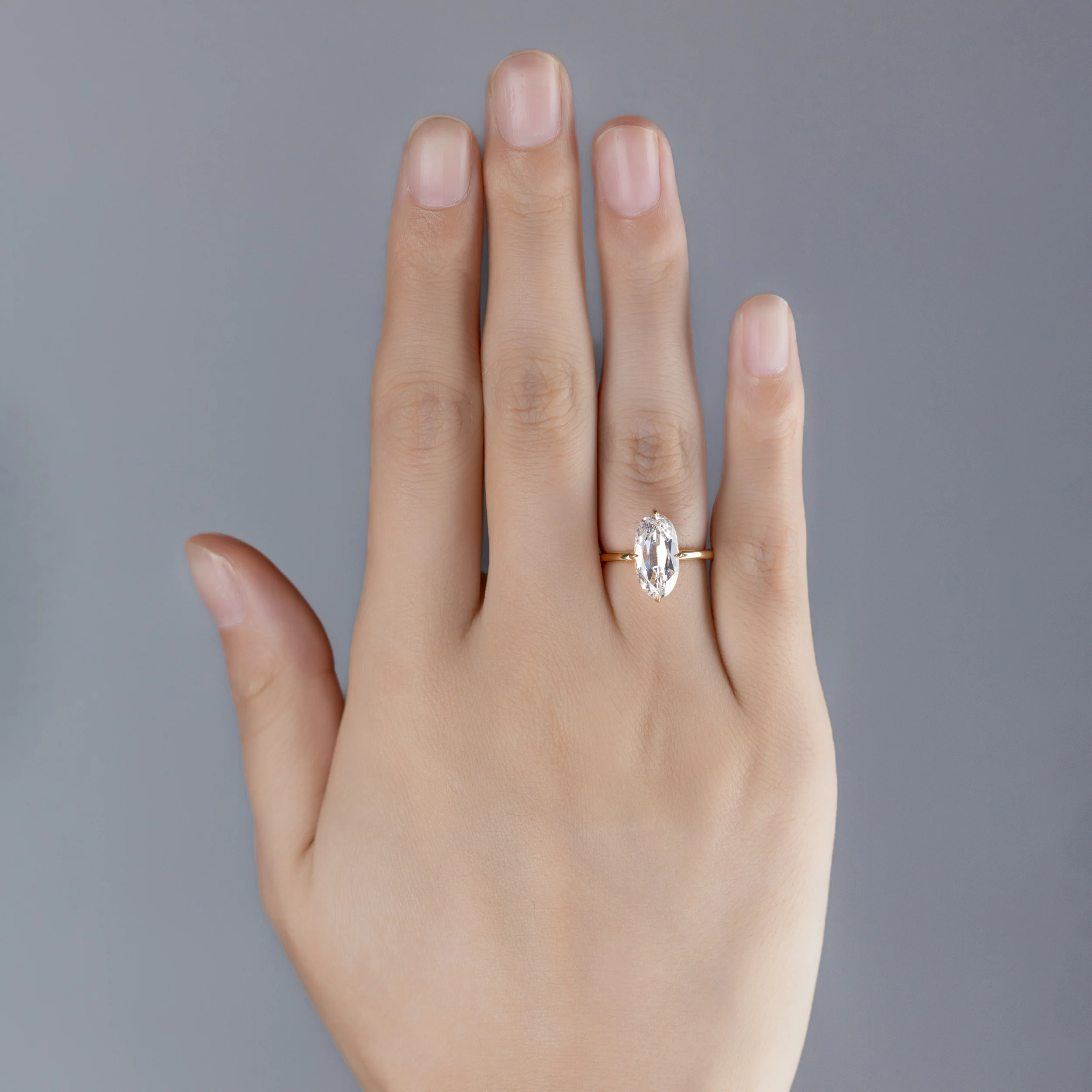 Belle-Oval Cut Lab Grown Diamond Ring - Image 7
