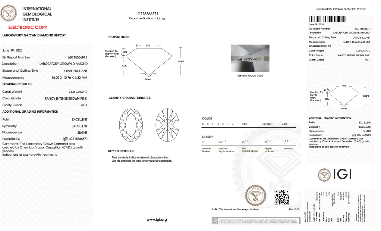 Bellini-Champagne Oval Lab Grown Diamond Engagement Ring - Image 3