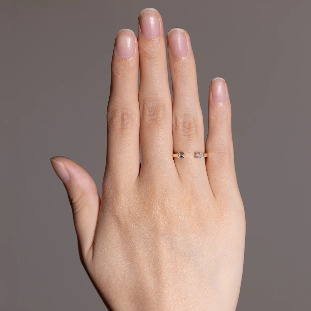 Billie-Emerald Cut Lab Grown Diamond Ring - Image 3