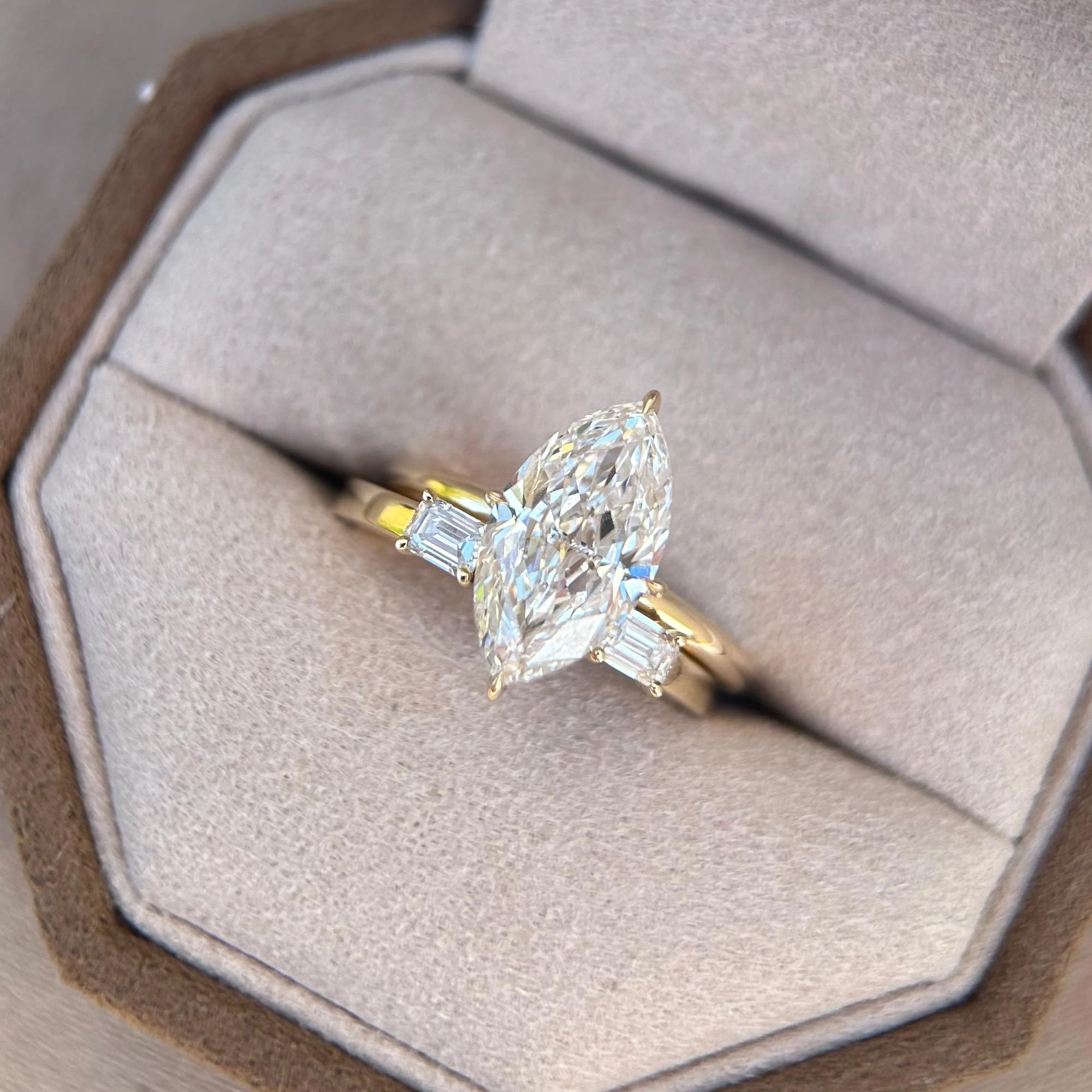 Billie-Emerald Cut Lab Grown Diamond Ring - Image 5