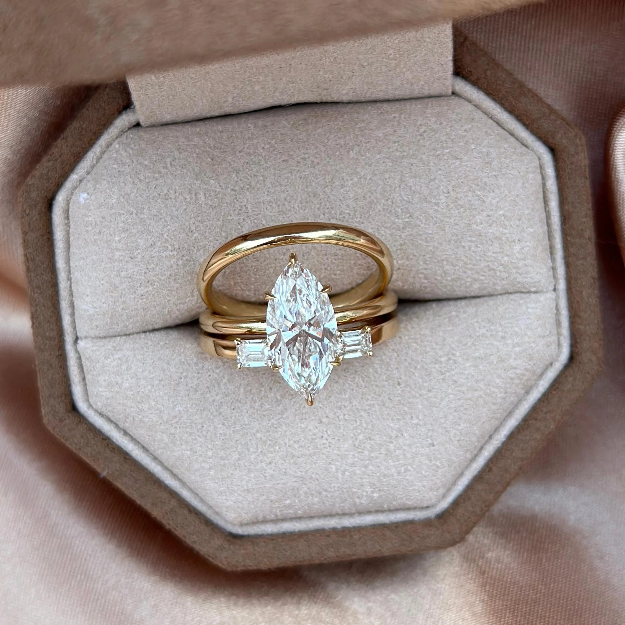 Billie-Emerald Cut Lab Grown Diamond Ring - Image 6