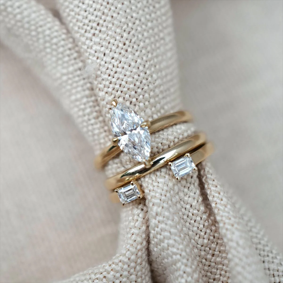 Billie-Emerald Cut Lab Grown Diamond Ring - Image 7