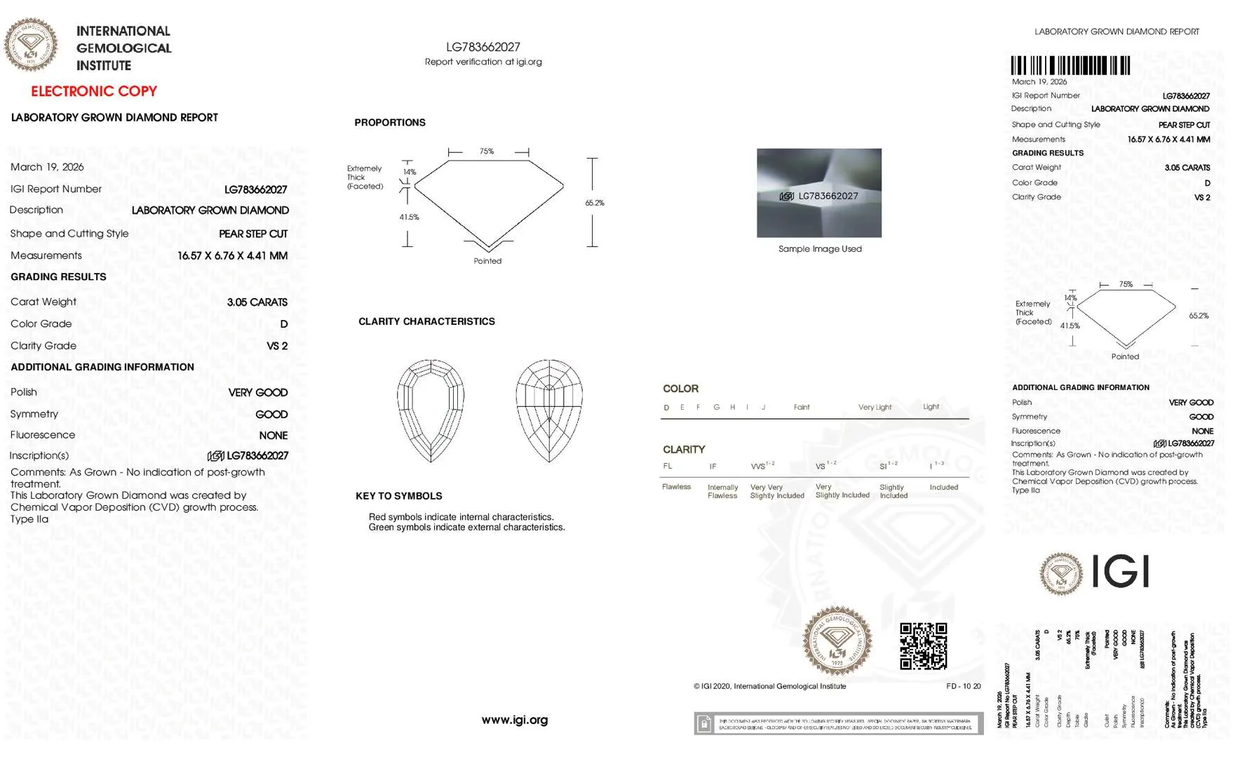 Botany-Pear Step Cut Lab Grown Diamond Engagement Ring - Image 3