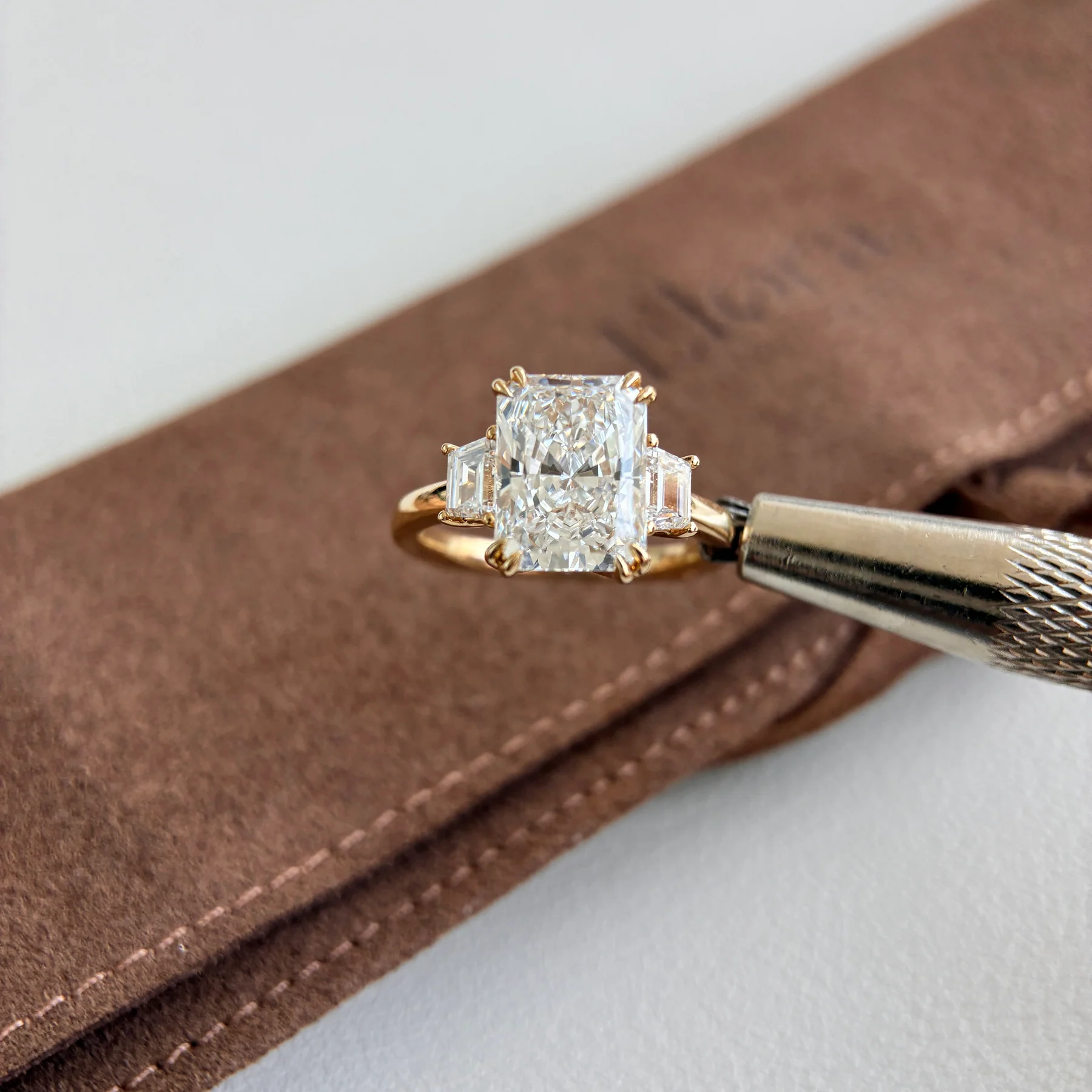 Caraway-3.08ct Radiant Cut Lab Grown Diamond Engagement Ring