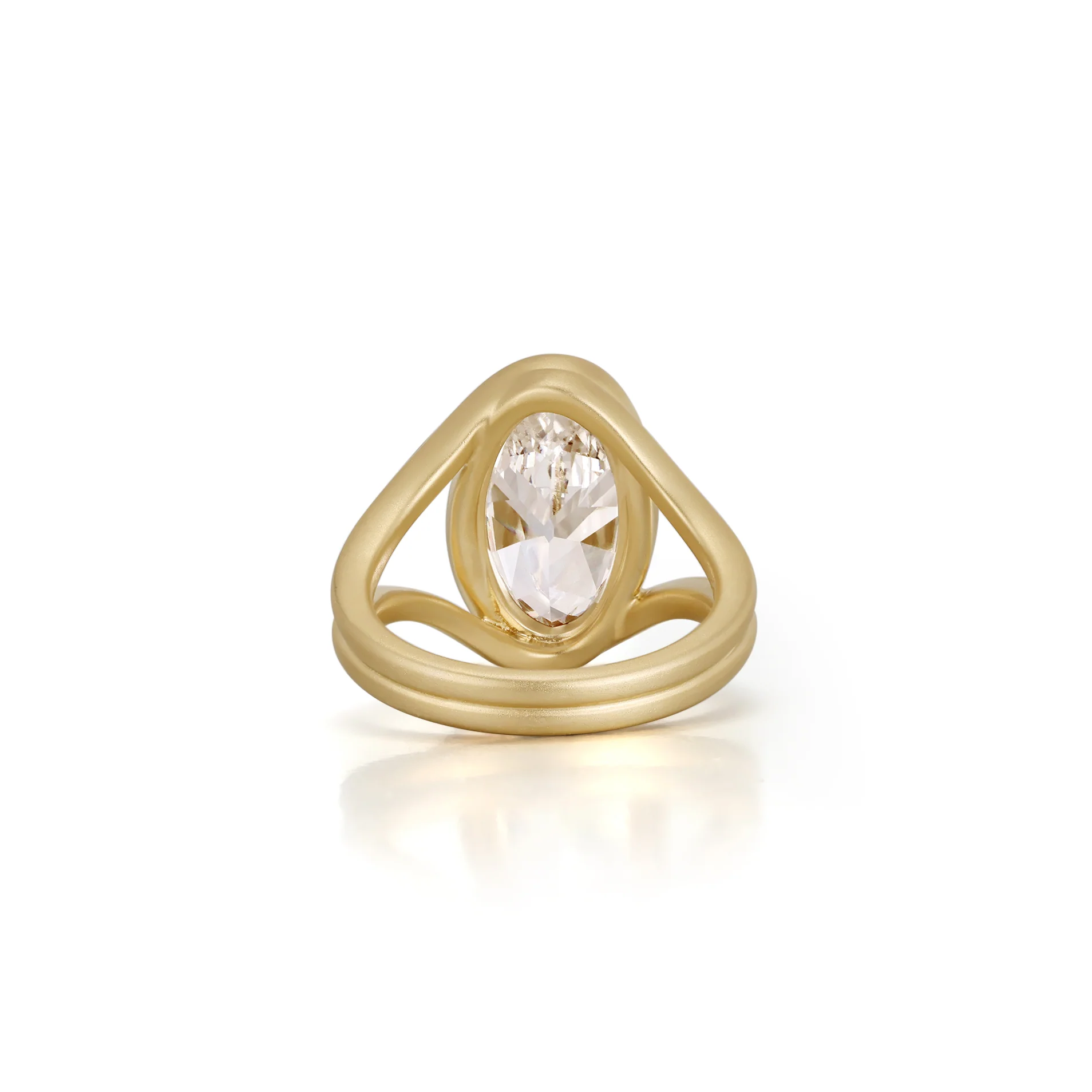 Celeste-Moval Cut Lab Grown Diamond Engagement Ring - Image 3