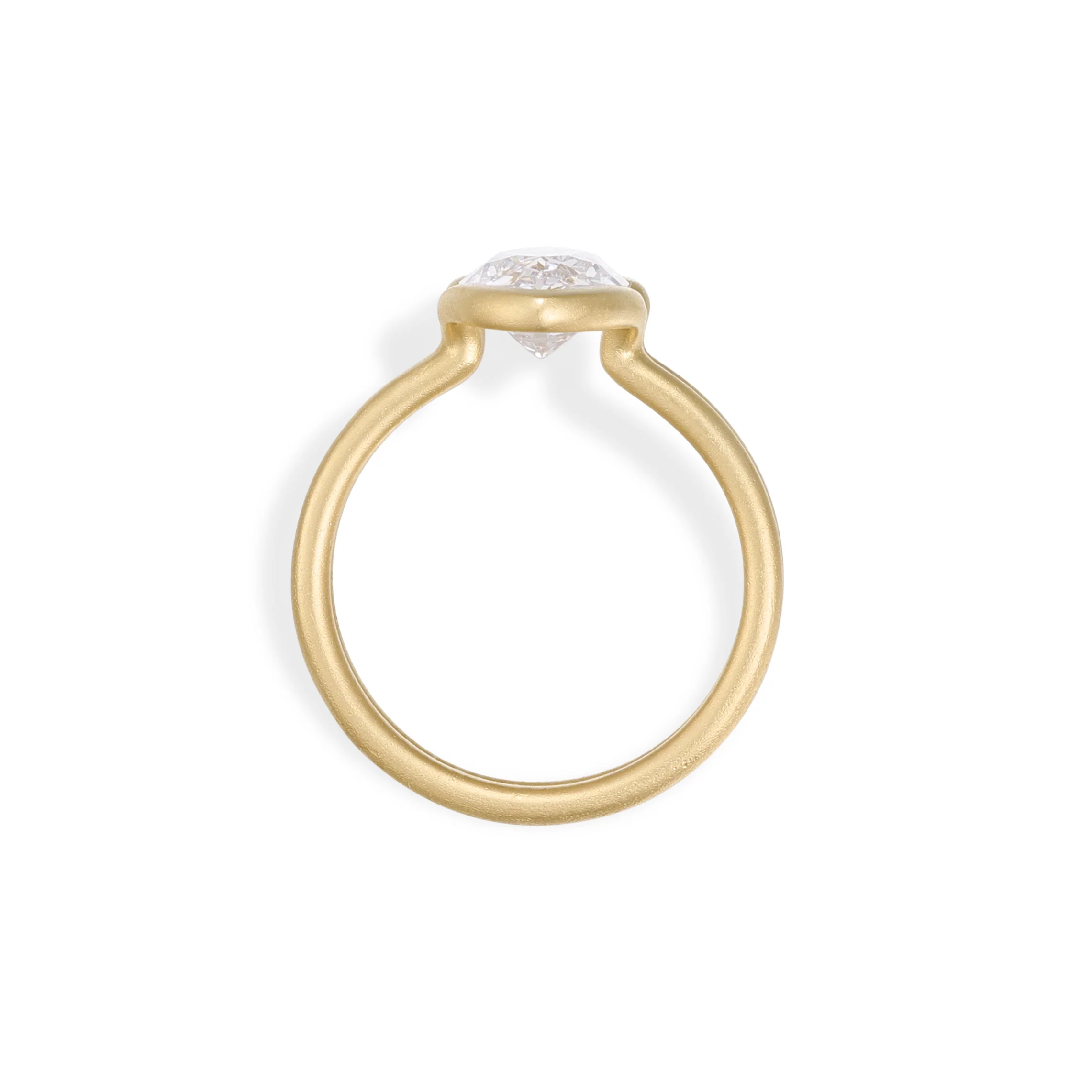 Celeste-Oval Cut Lab Grown Diamond Engagement Ring - Image 3