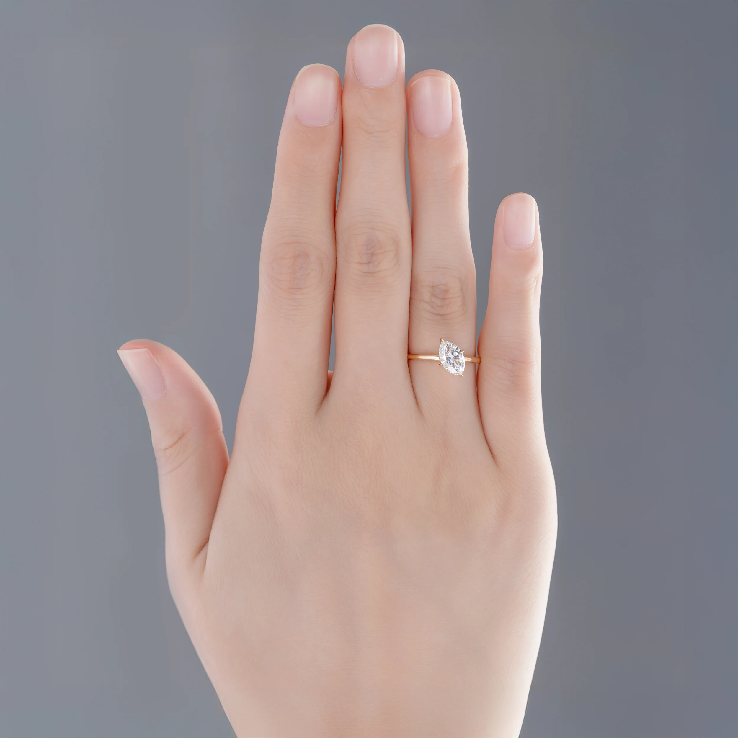 Charlie-Marquise Cut Lab Grown Diamond Ring - Image 5