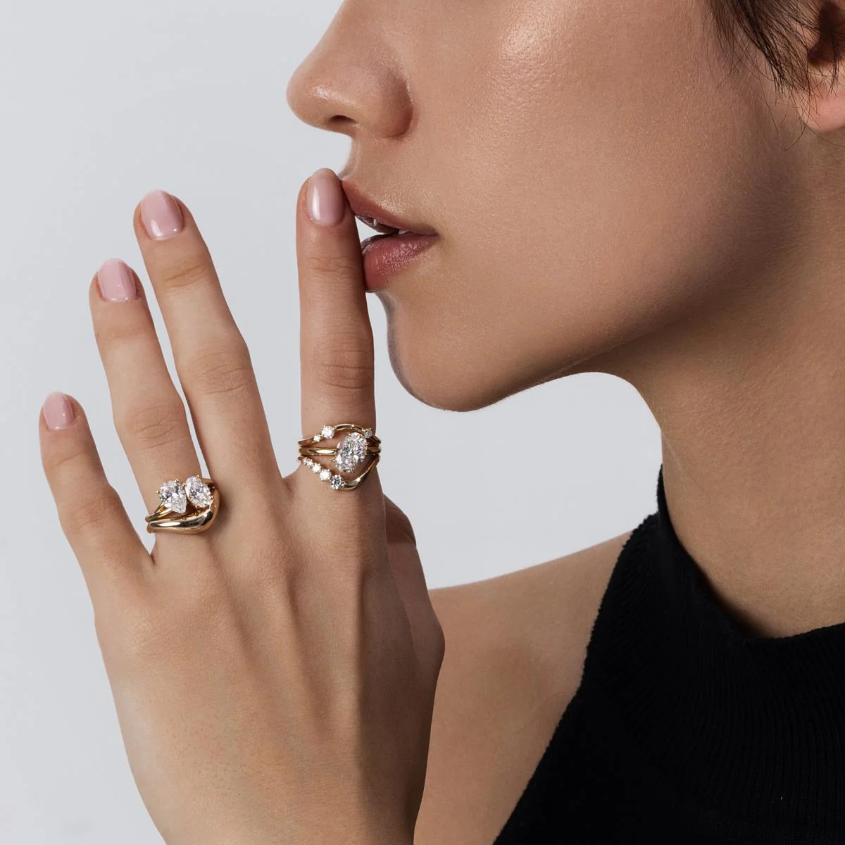 Clara-Round Cut Lab Grown Diamond Ring - Image 4