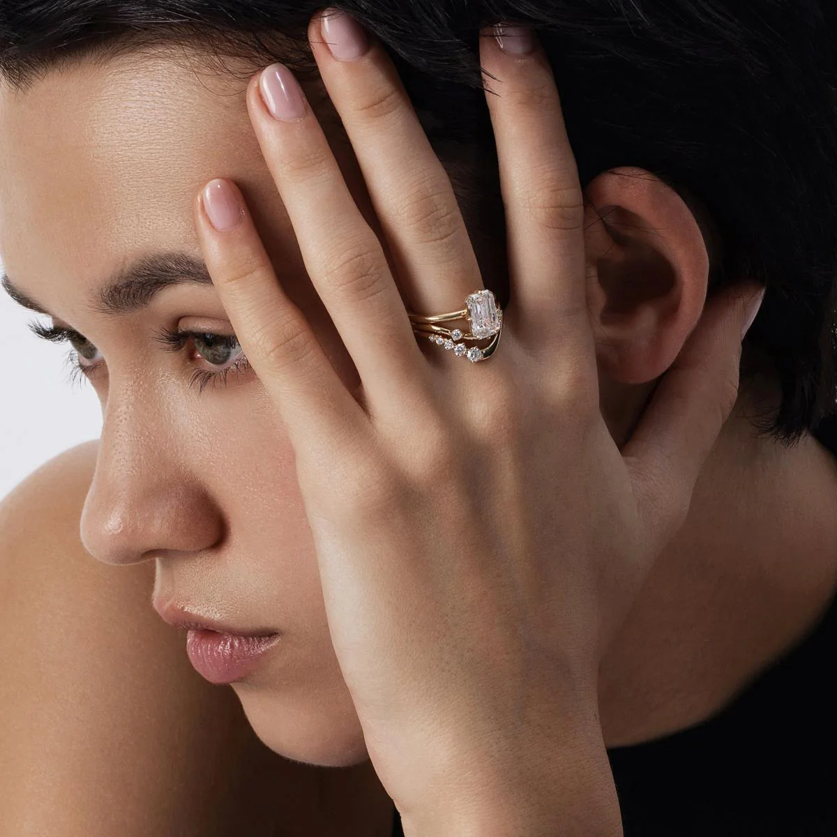 Clara-Round Cut Lab Grown Diamond Ring - Image 5