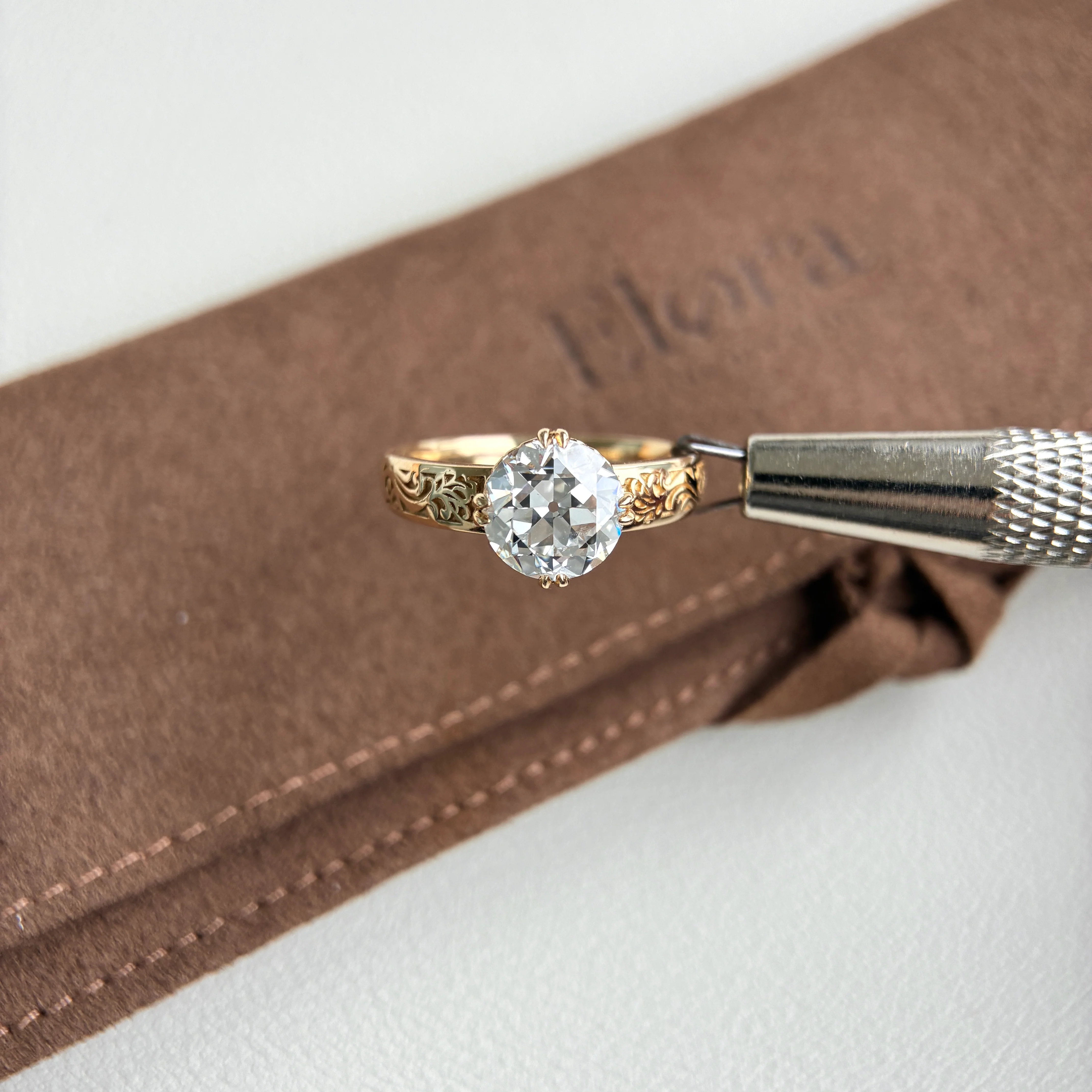 Clarion-2.05ct Old European Cut Lab Grown Diamond Engagement Ring