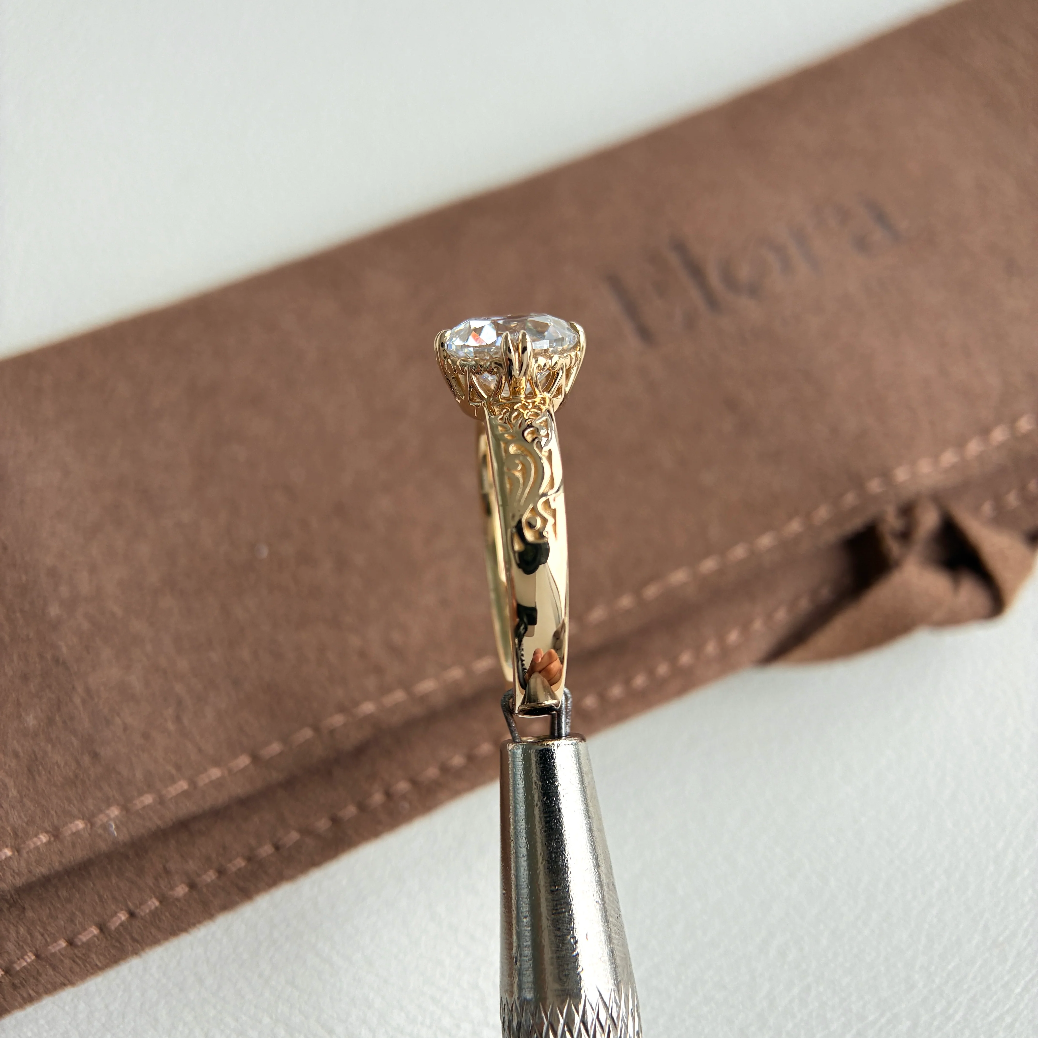 Clarion-2.05ct Old European Cut Lab Grown Diamond Engagement Ring - Image 3