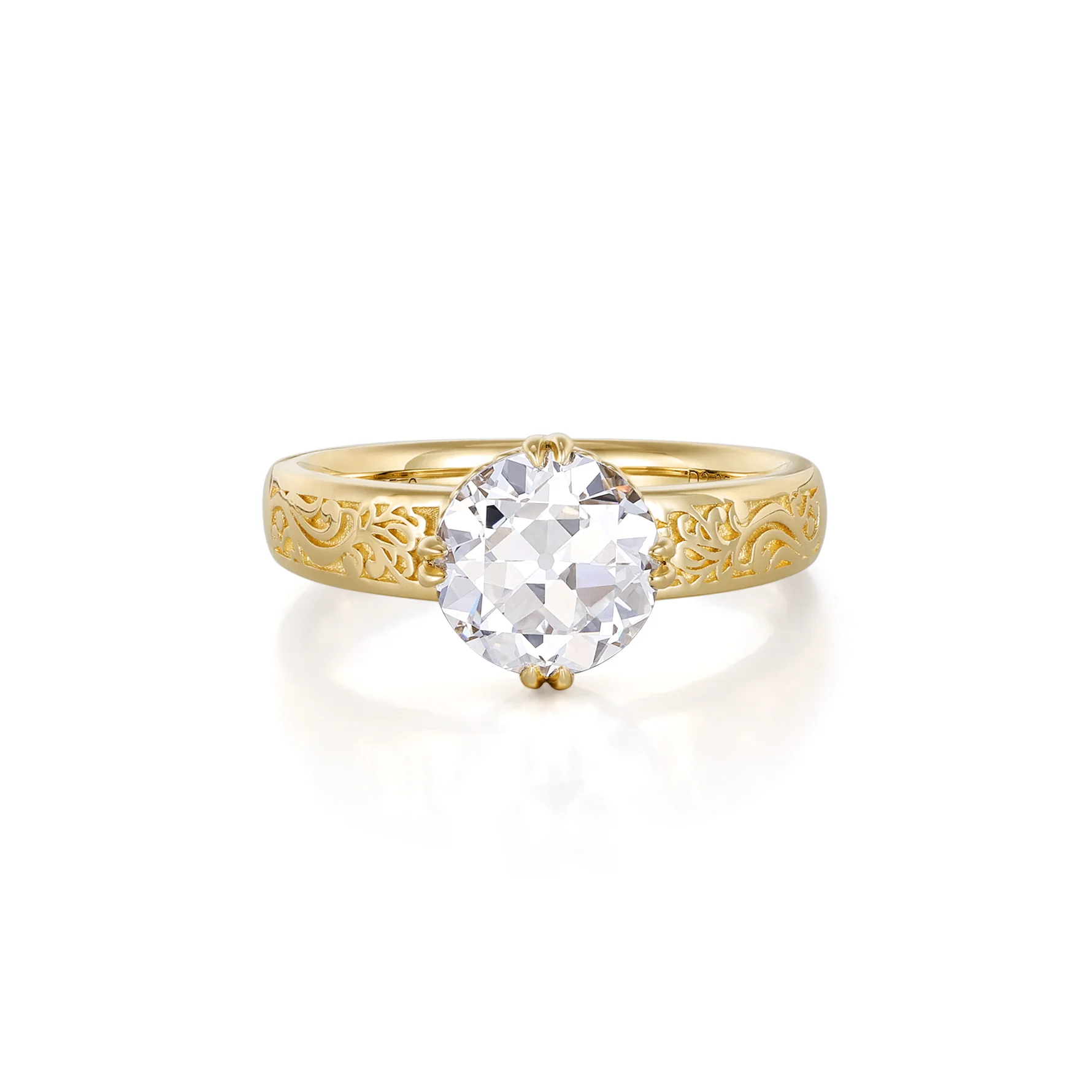 Clarion-2.05ct Old European Cut Lab Grown Diamond Engagement Ring - Image 4