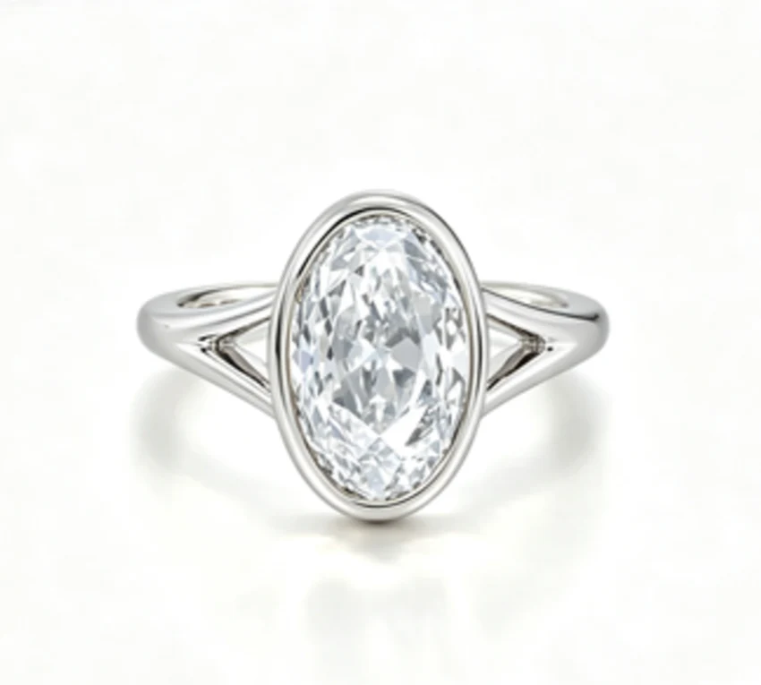 Custom Deposit-Sara- Oval Cut Lab Grown Diamond Engagement Ring