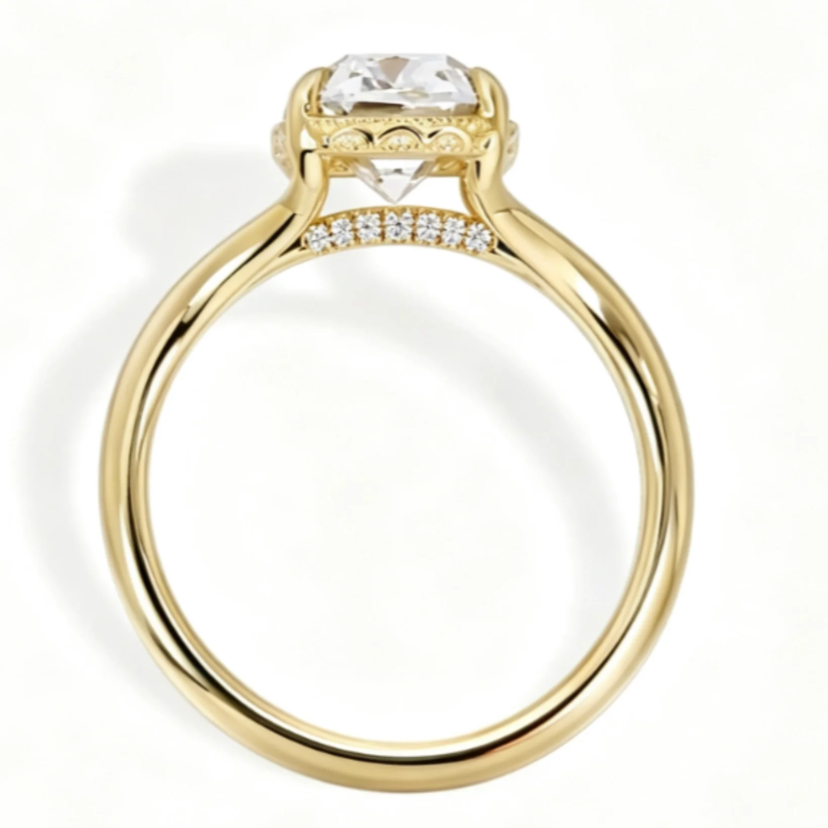 Custom Order Deposit - Claire-4ct Oval cut Lab Diamond Ring - Image 2