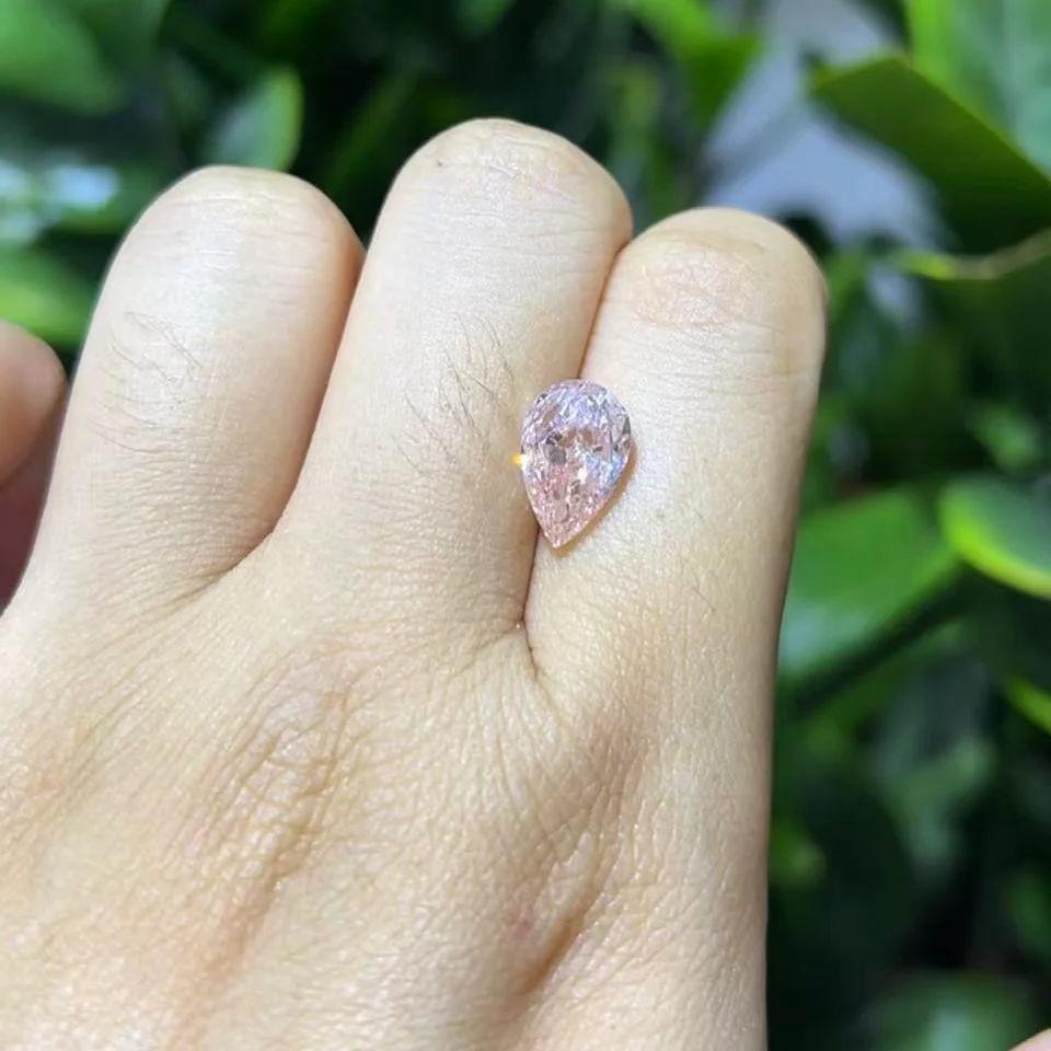 Custom Order Final Payment - 2ct Pink Pear Cut Lab Grown Diamond Ring