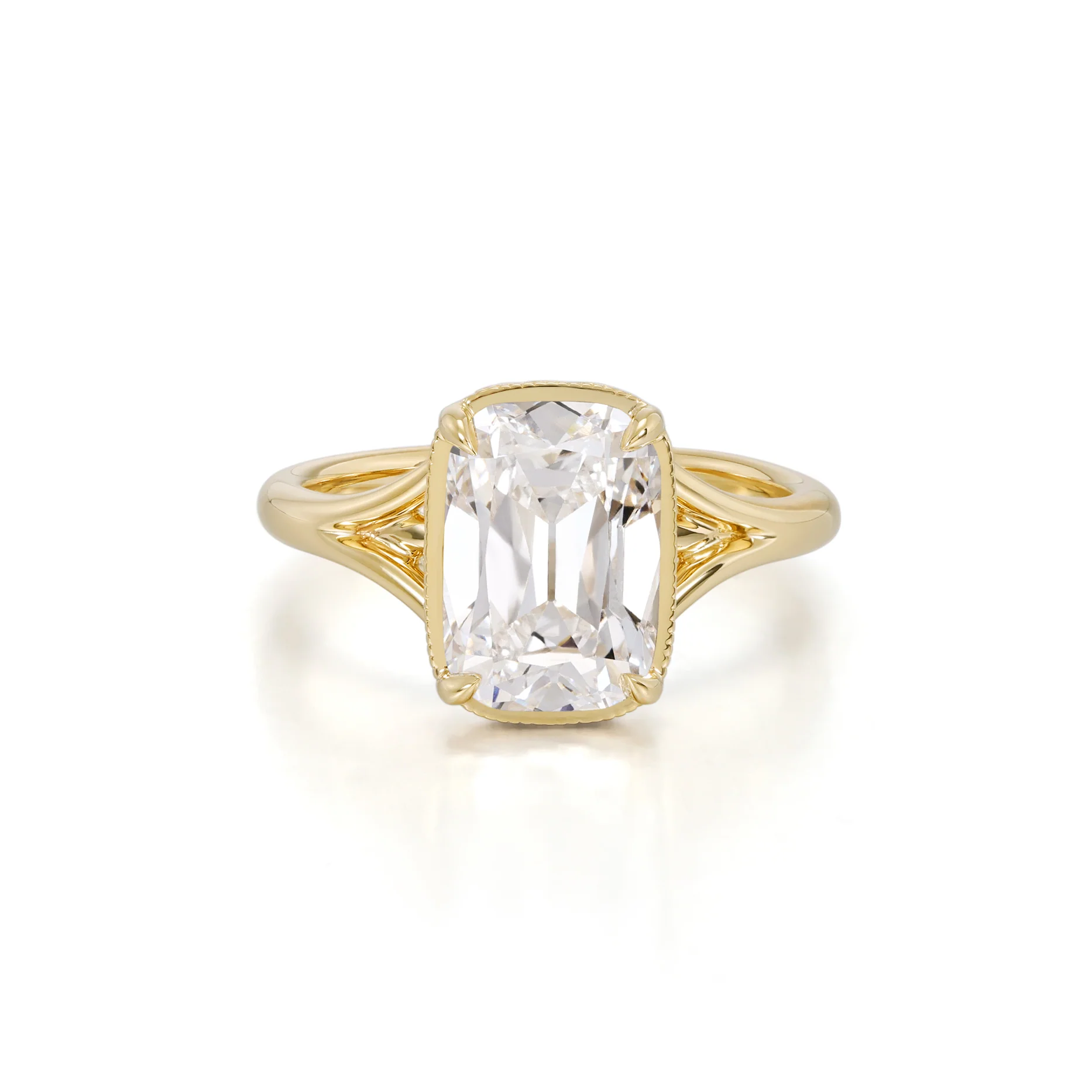 Claire-Old Mine Cut Lab Grown Diamond Engagement Ring