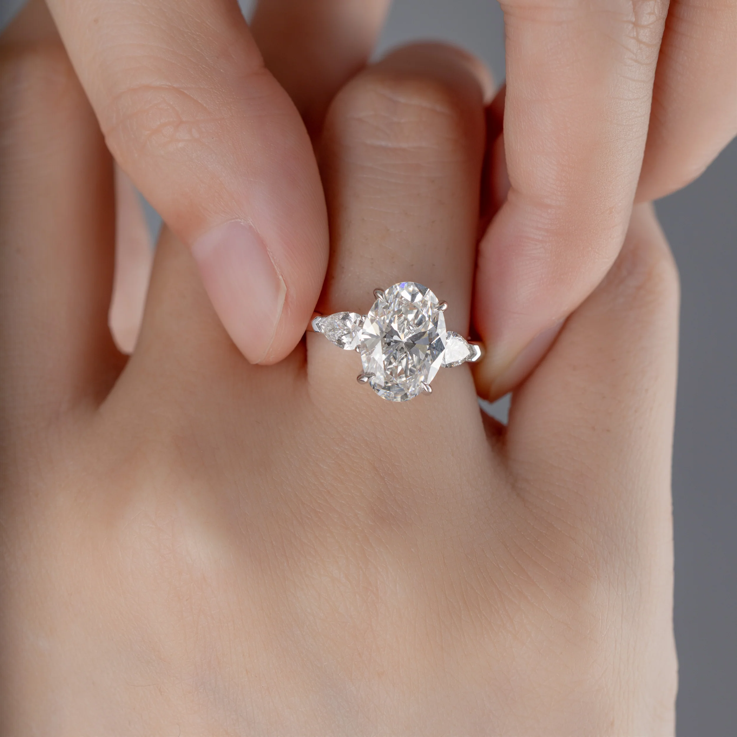 Dakota-Oval Cut Lab Grown Diamond Ring - Image 5