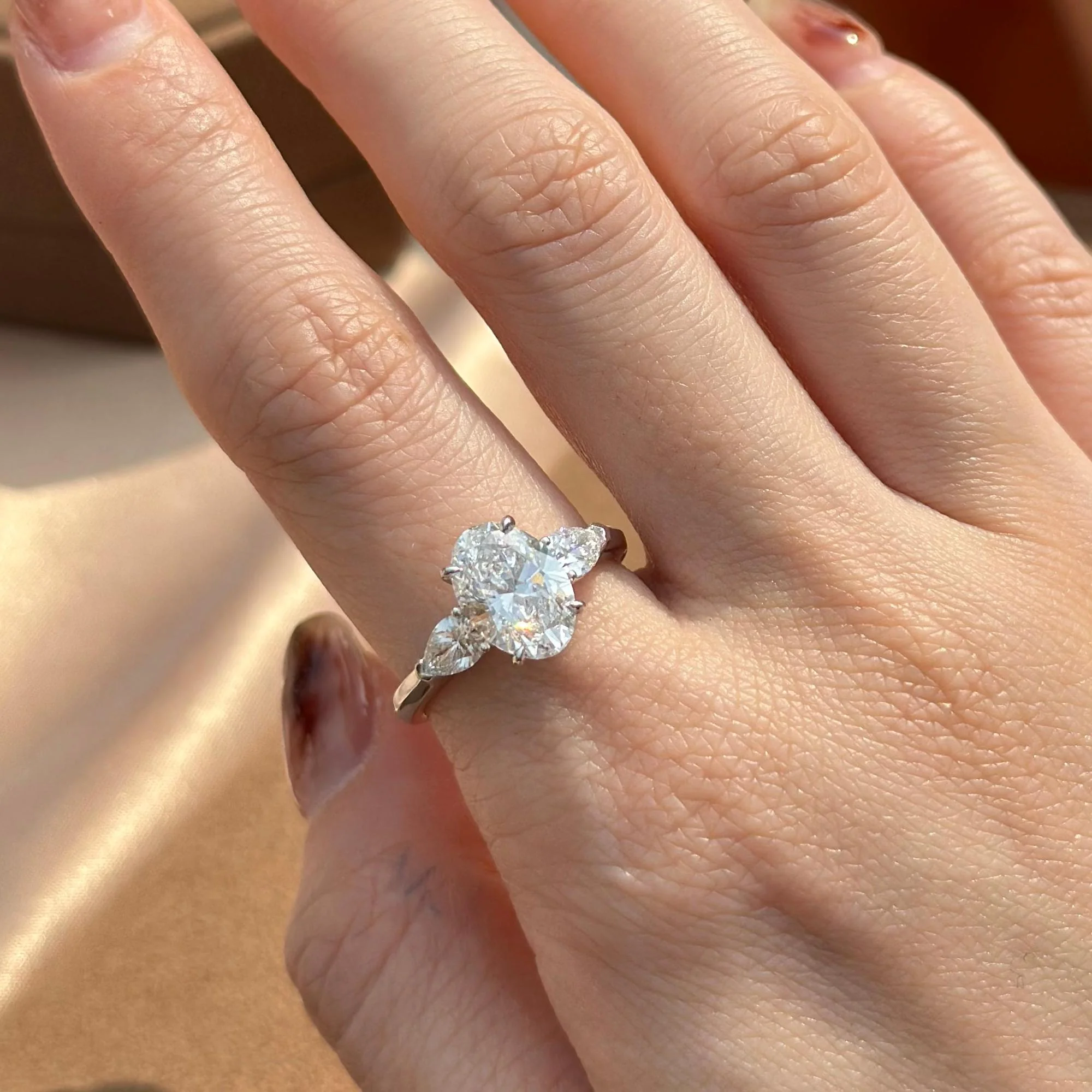 Dakota-Oval Cut Lab Grown Diamond Ring - Image 6