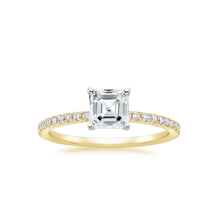 Daya - Asscher cut Lab Grown Diamond Ring