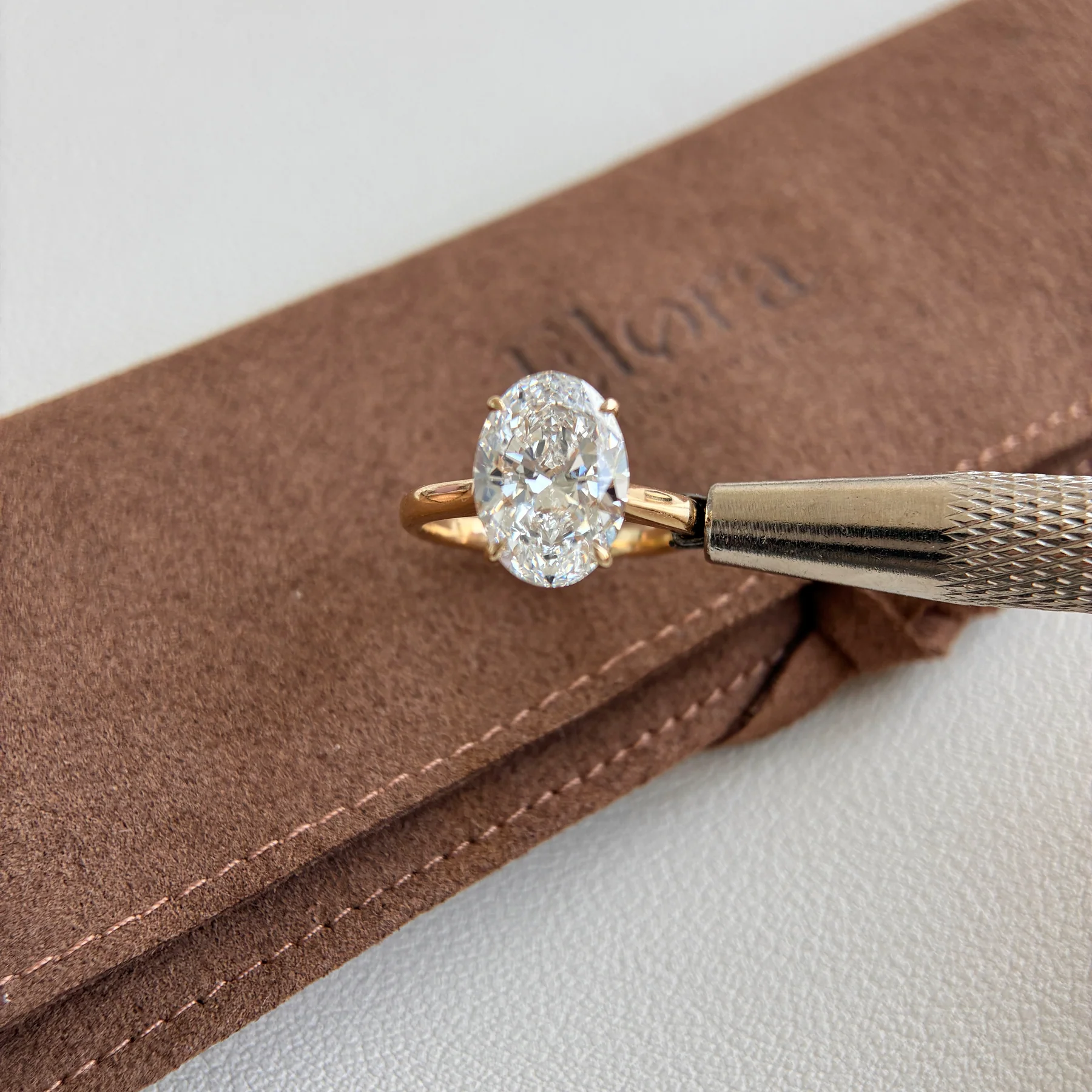 Derby-3.56ct Oval Cut Lab Grown Diamond Ring
