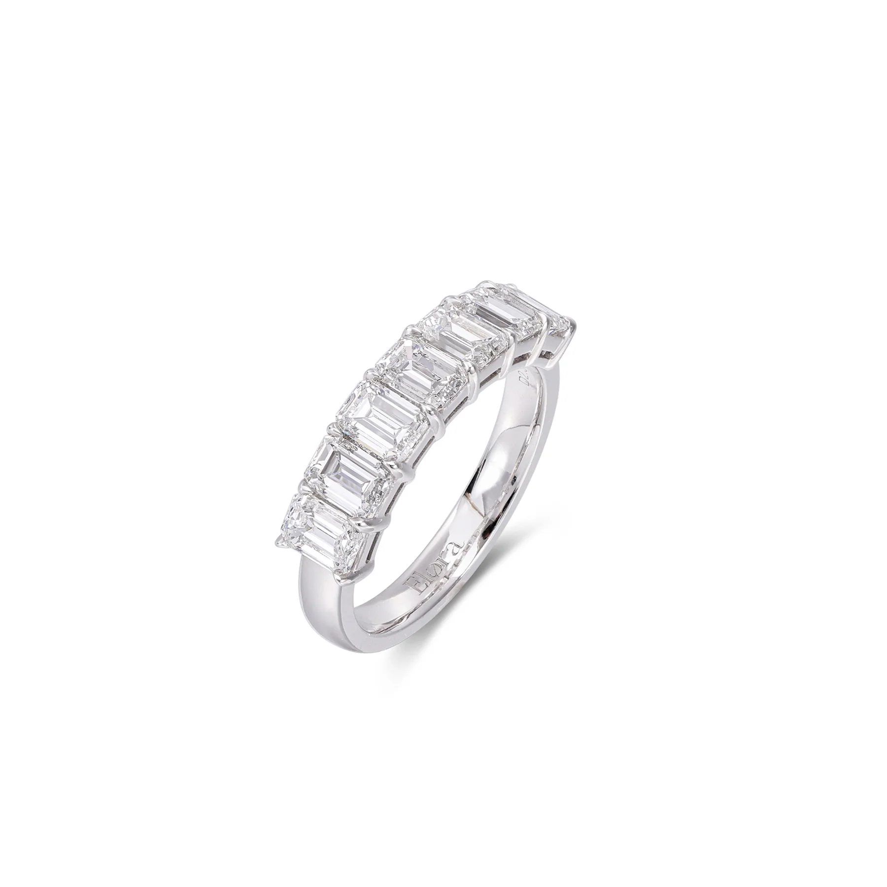 Eden-Emerald Cut Diamond Eternity Band - Image 3