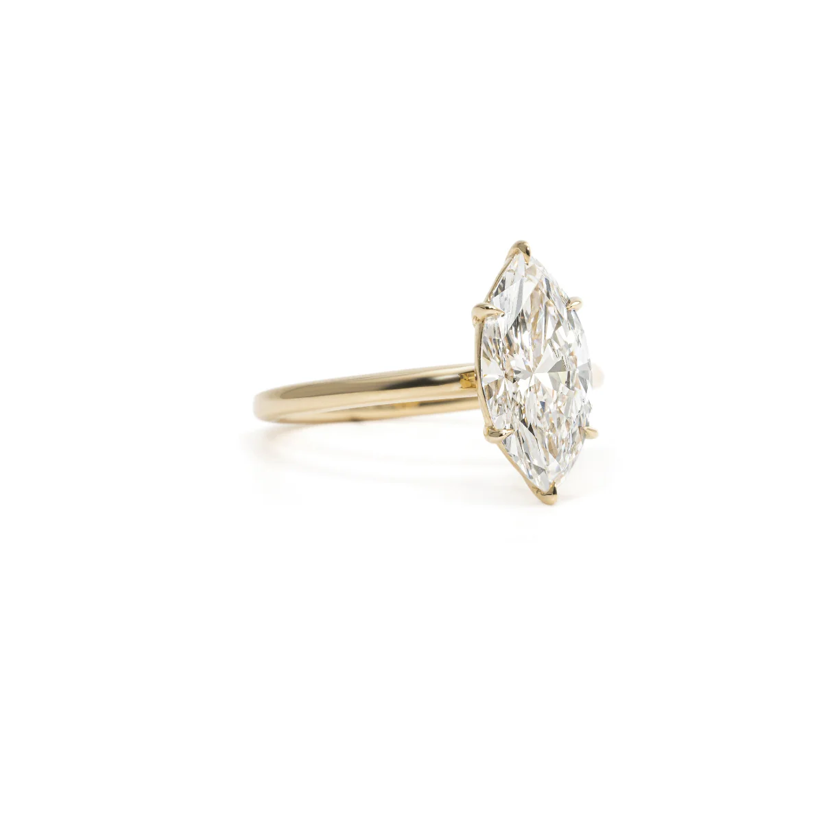 Elena-Marquise Cut Lab Grown Diamond  Ring - Image 3
