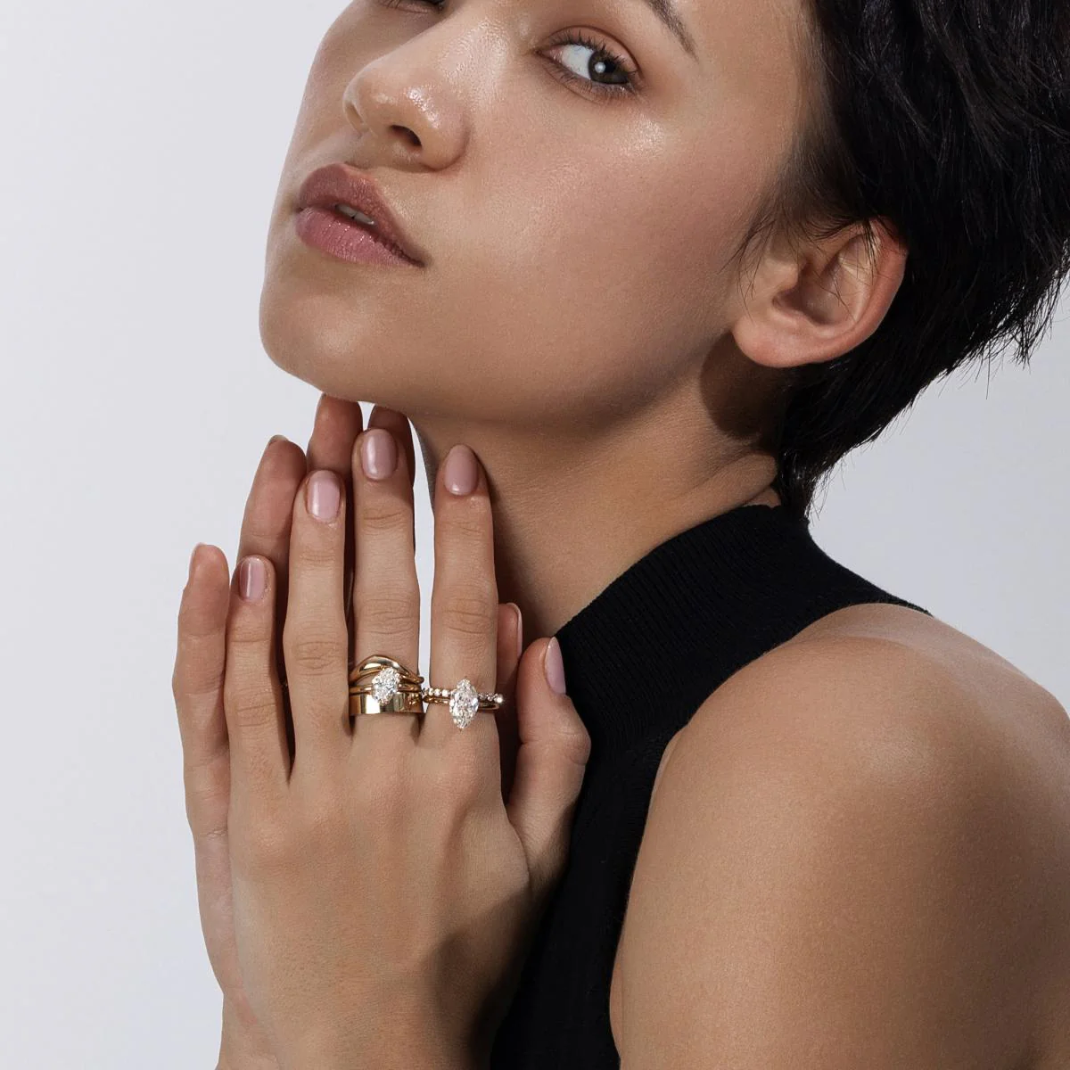 Elena-Marquise Cut Lab Grown Diamond  Ring - Image 7