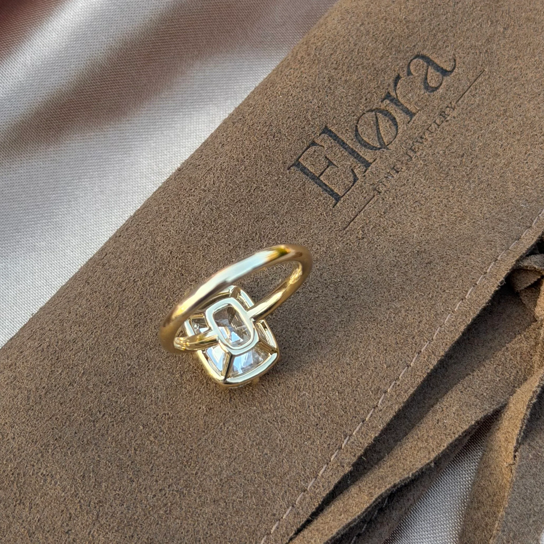Eliza-Old Mine Cut Lab Grown Diamond Engagement Ring - Image 4
