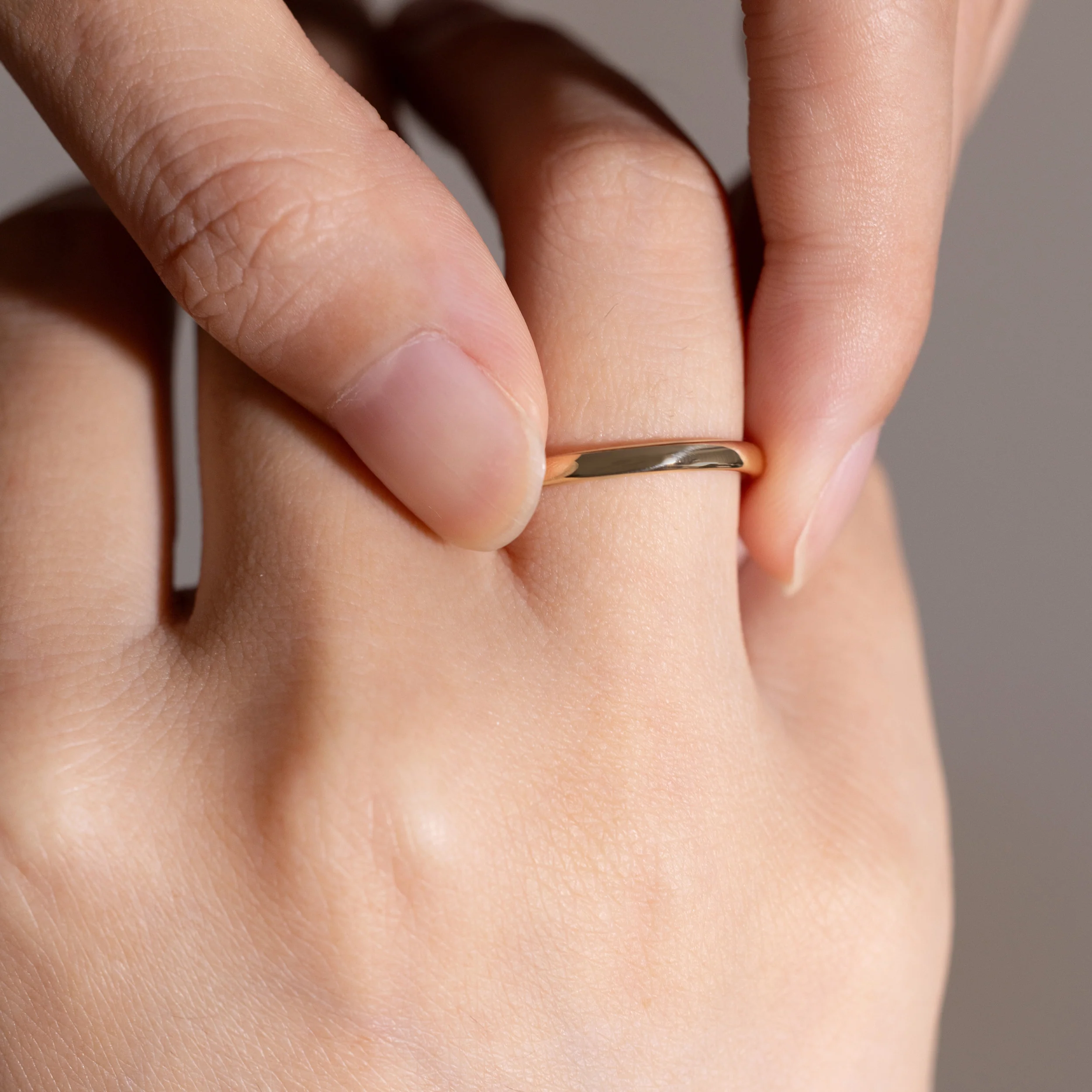 Ella-Yellow Gold Eternity Wedding Band - Image 7